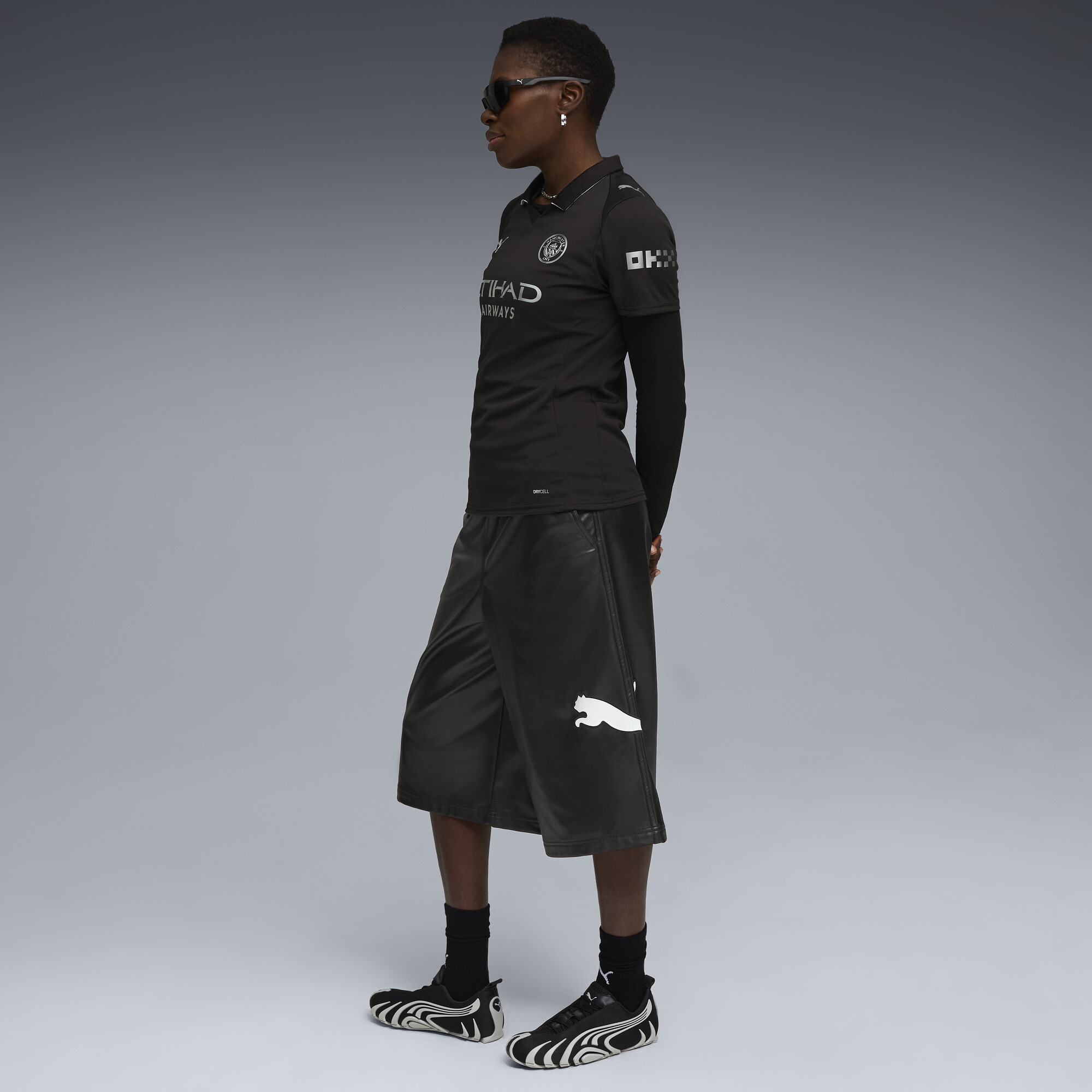 PUMA Manchester City 25/26 uitshirt voor Dames, Zwart, Maat XXS thumbnail 5