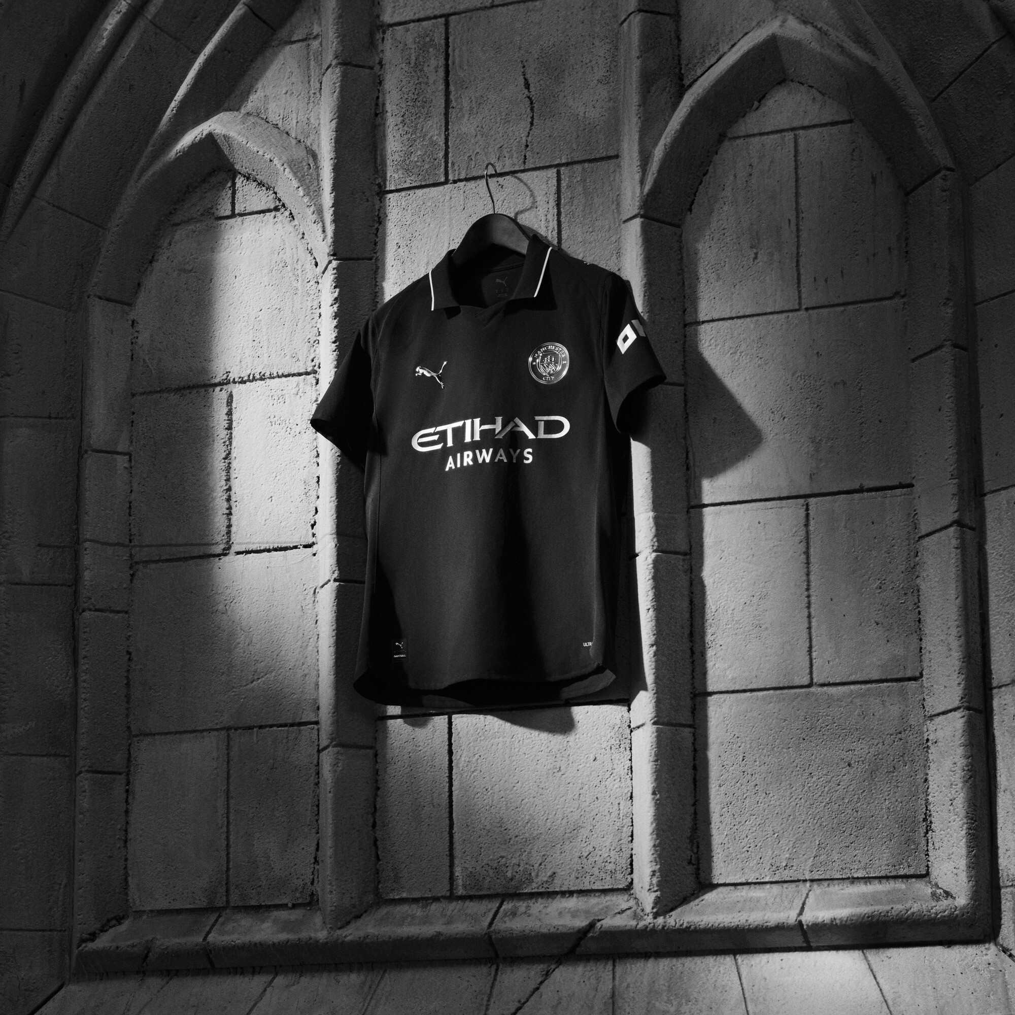 PUMA Manchester City 25/26 uitshirt, Zwart, Maat 15-16Y thumbnail 4