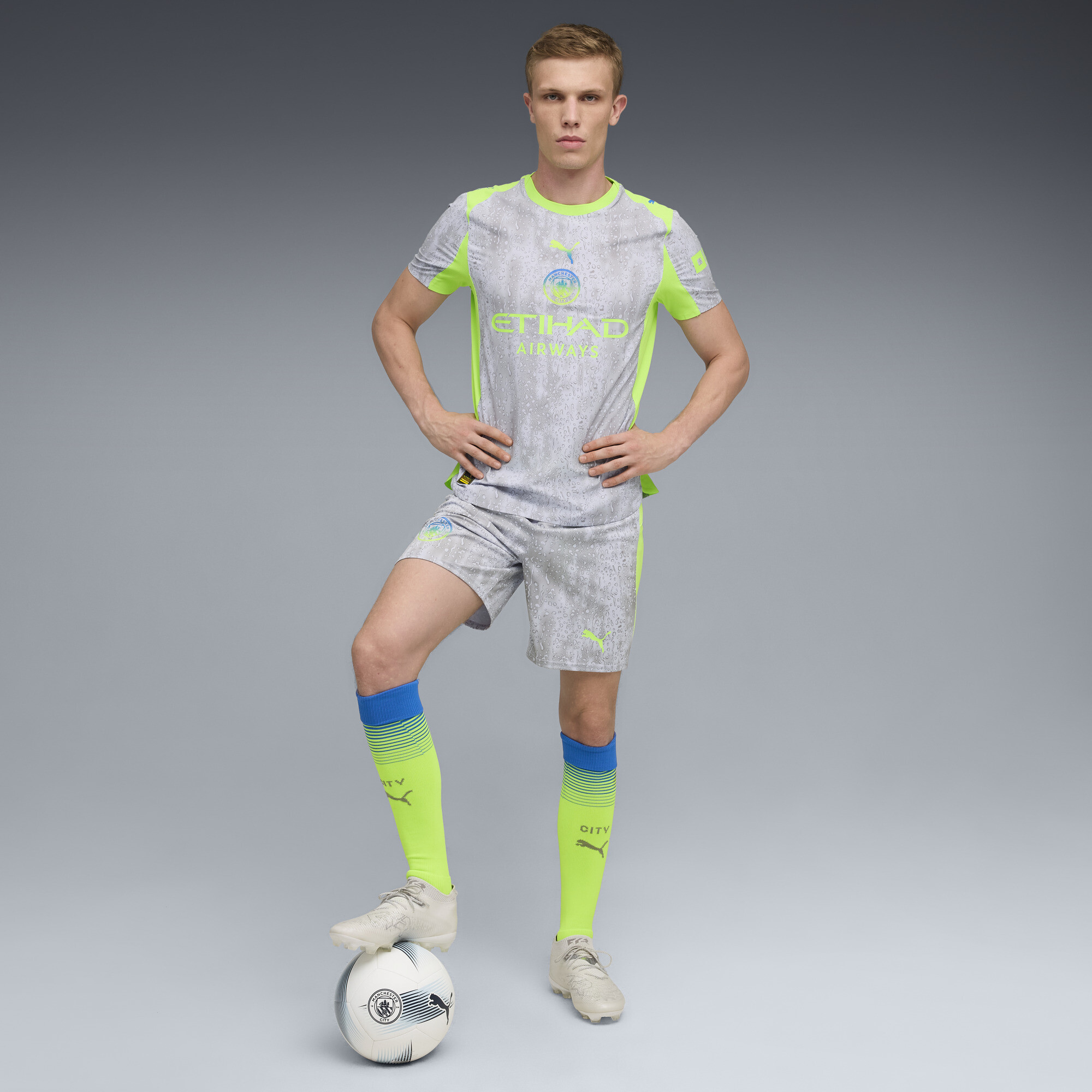 PUMA Manchester City 25/26 Authentic derde voetbalshirt voor Heren, Groen, Maat 3XL thumbnail 5