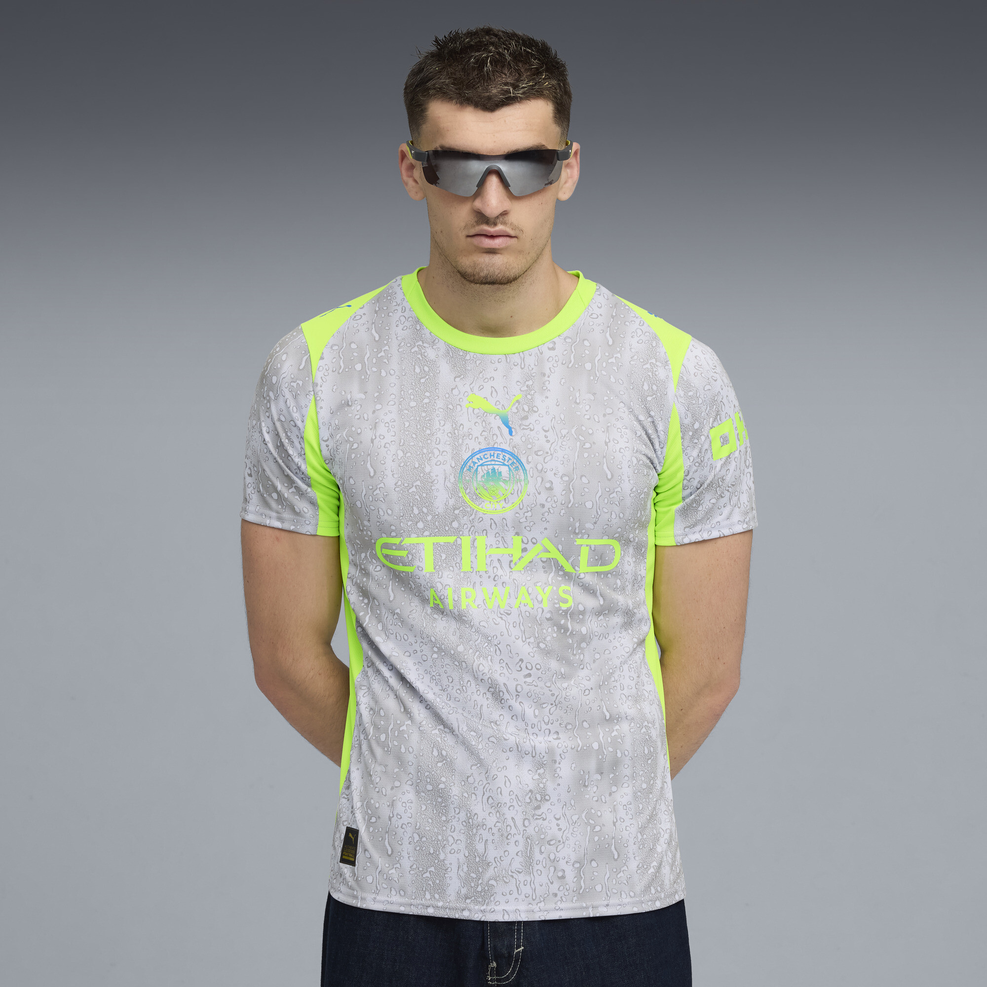 PUMA Manchester City 25/26 derde shirt voor Heren, Groen, Maat XS thumbnail 7