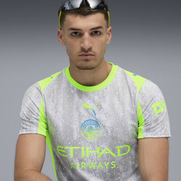 Camiseta Manchester City Tercera 25/26 para hombre, Cool Weather-Pro Green, large-ARG