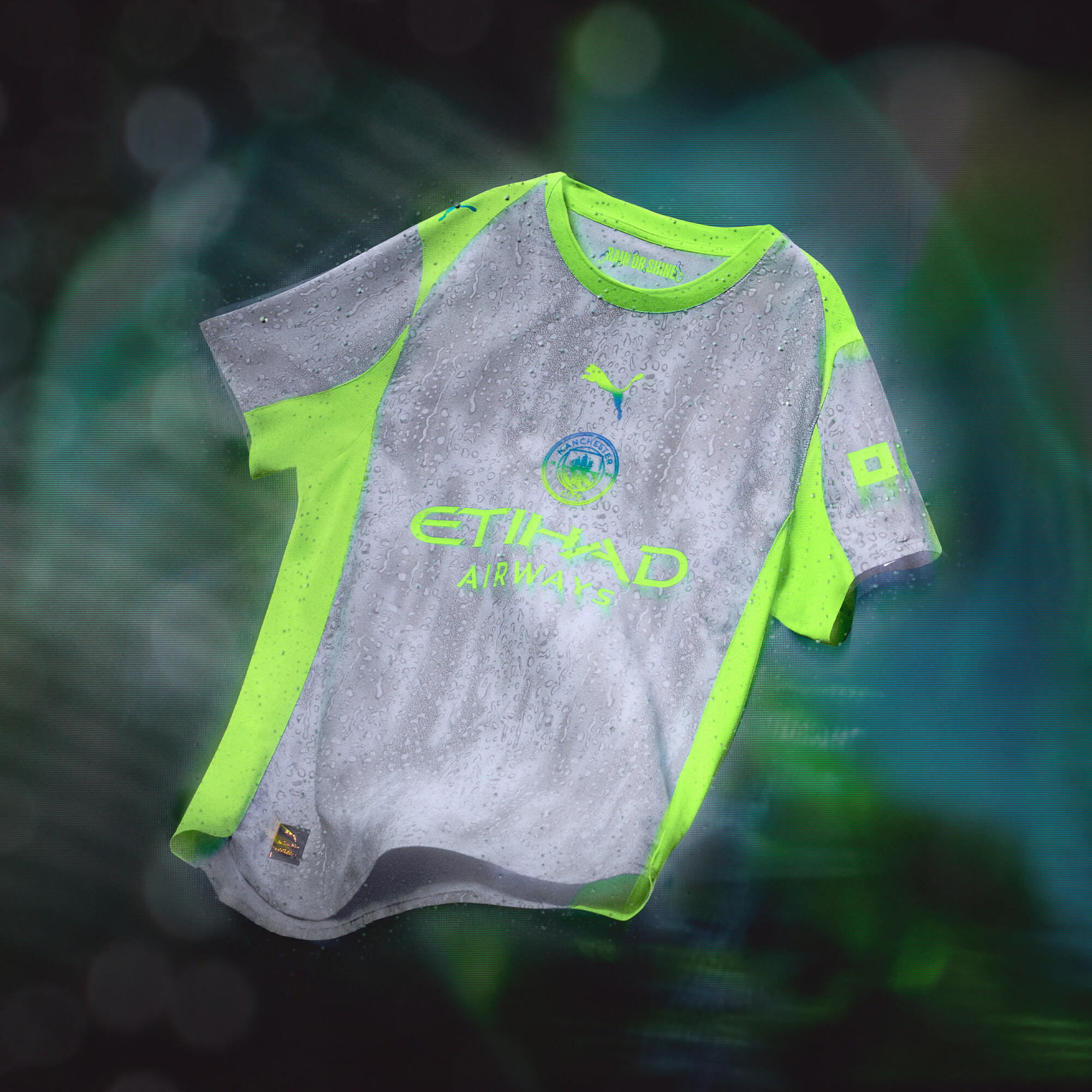 PUMA Manchester City 25/26 derde shirt, Groen, Maat 9-10Y thumbnail 2