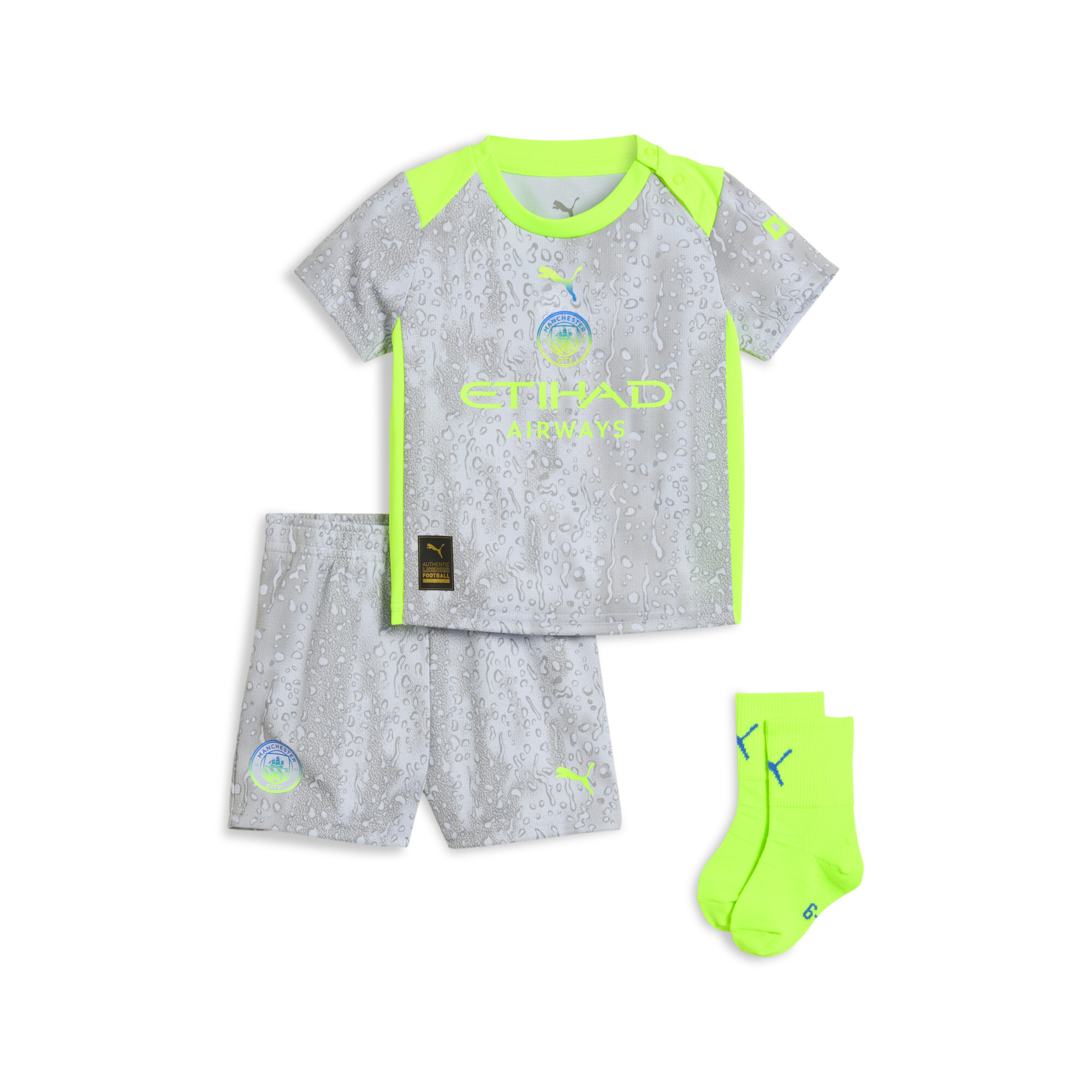 PUMA Manchester City 25/26 derde babytenue, Groen, Maat 6-9M