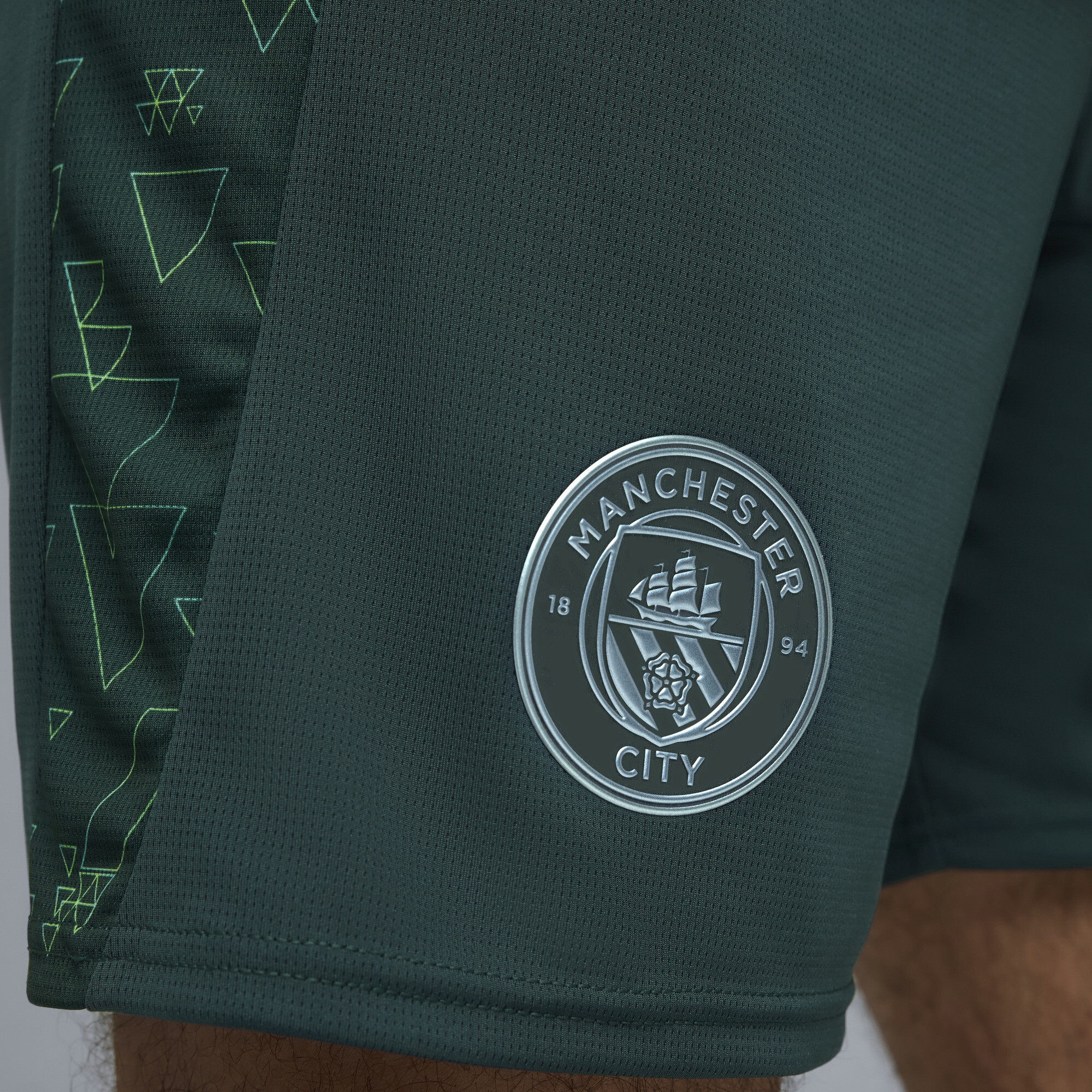 PUMA Manchester City 25/26 short voor Heren, Groen, Maat XS thumbnail 2