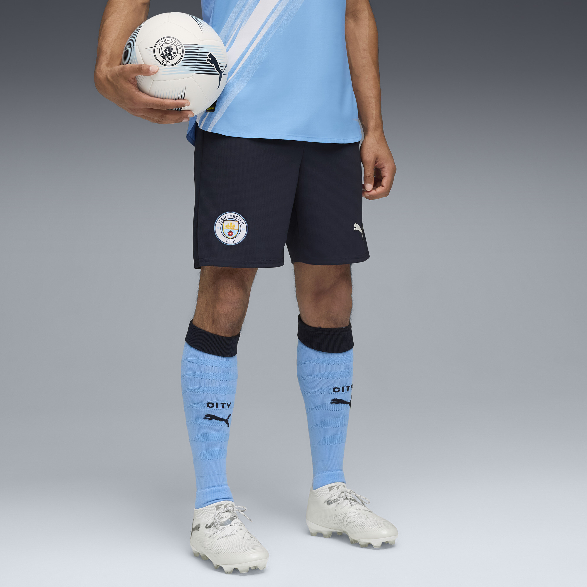 PUMA Manchester City 25/26 short voor Heren, Blauw, Maat XS thumbnail 6