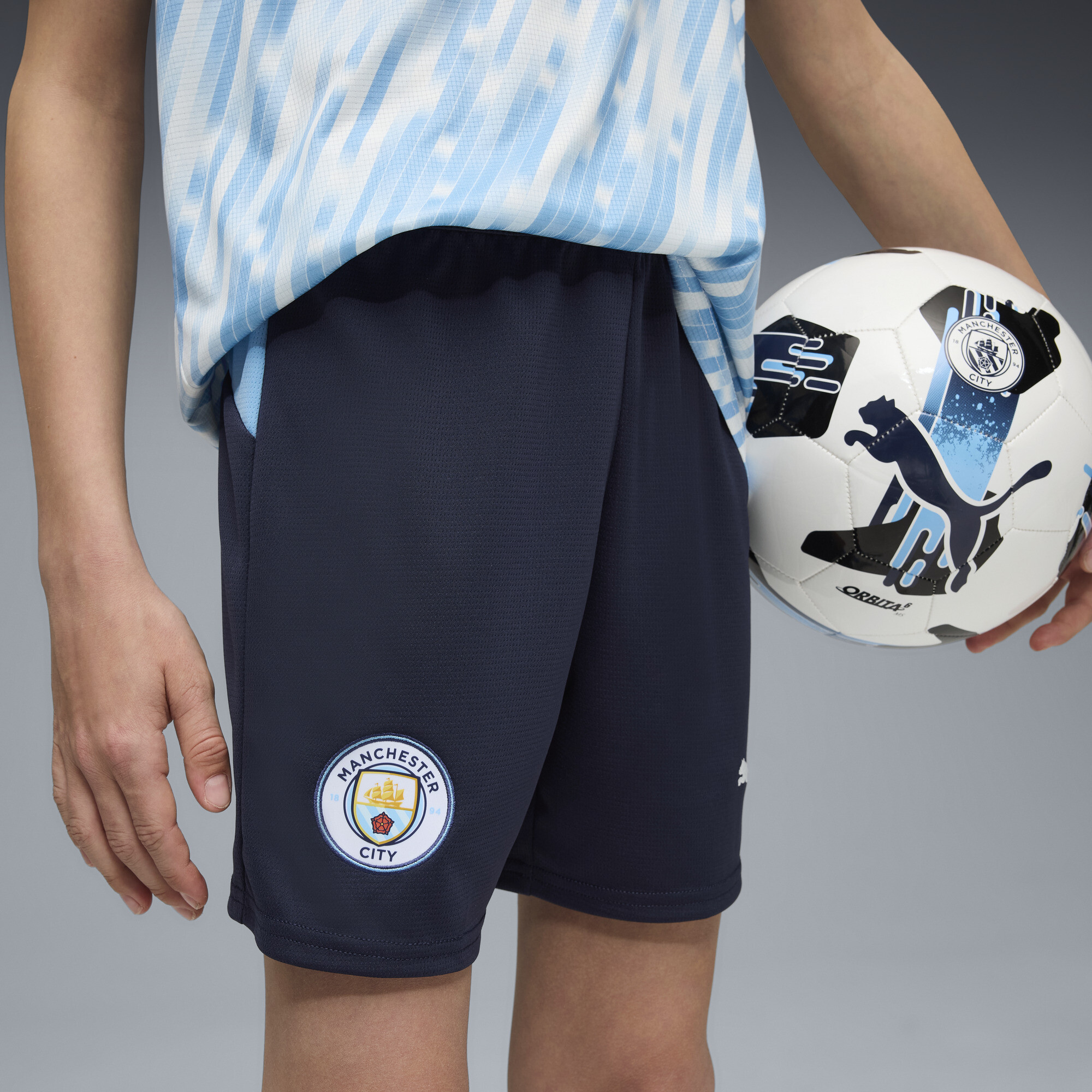 PUMA Manchester City 25/26 short, Blauw, Maat 9-10Y thumbnail 6