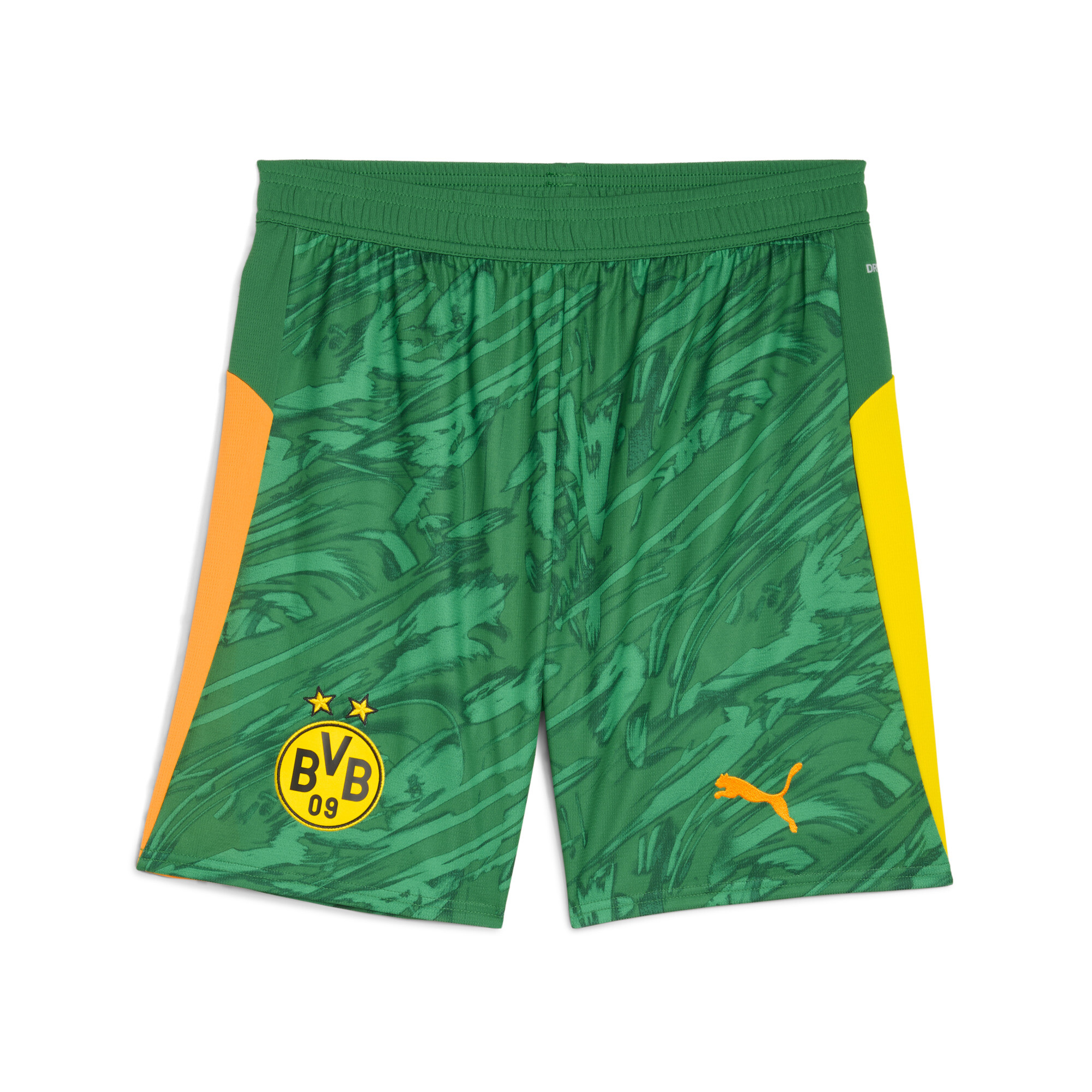 PUMA Borussia Dortmund 25/26 keepersshort voor Heren, Groen/Oranje, Maat XXL