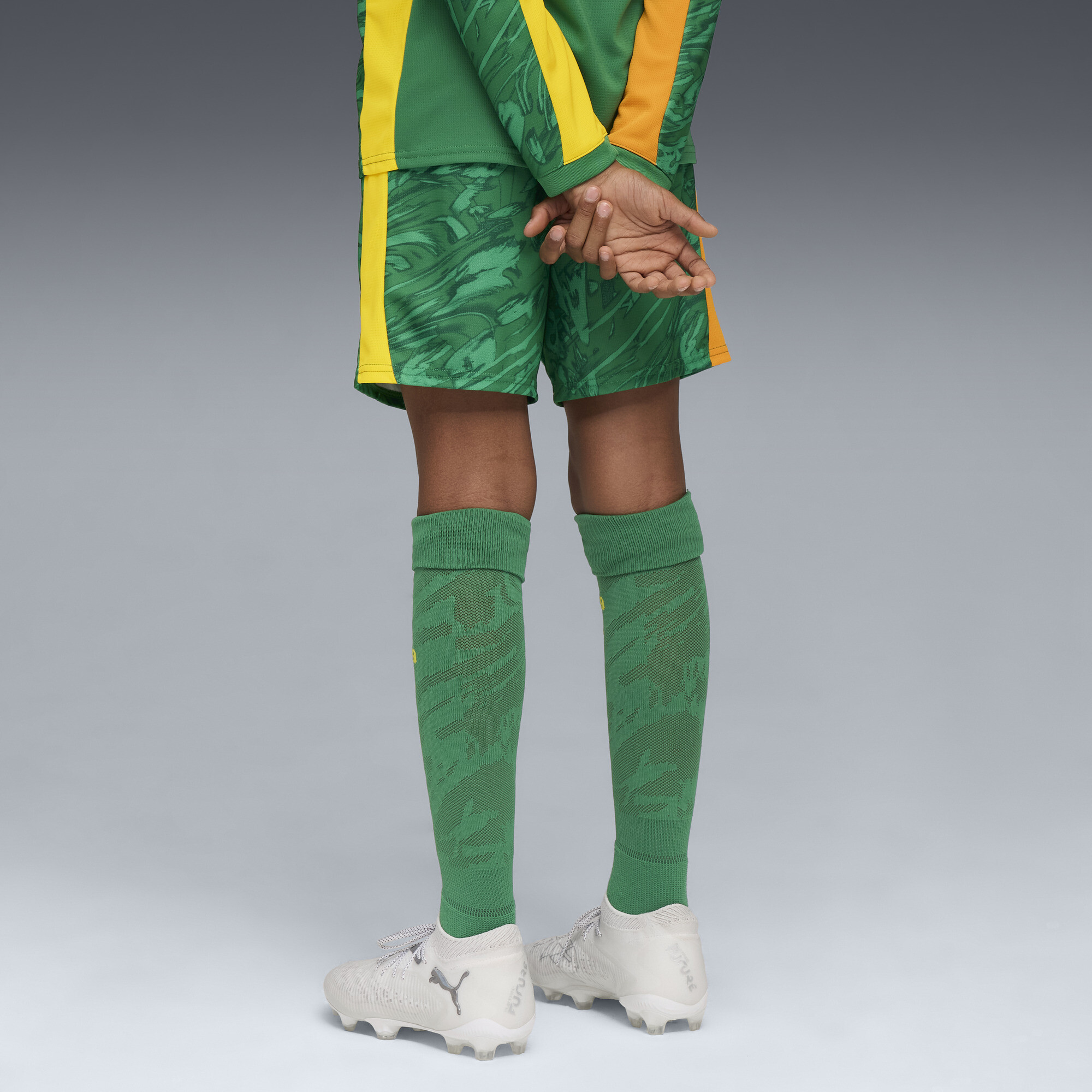 PUMA Borussia Dortmund 25/26 keepersshort, Groen/Oranje, Maat 7-8Y thumbnail 4