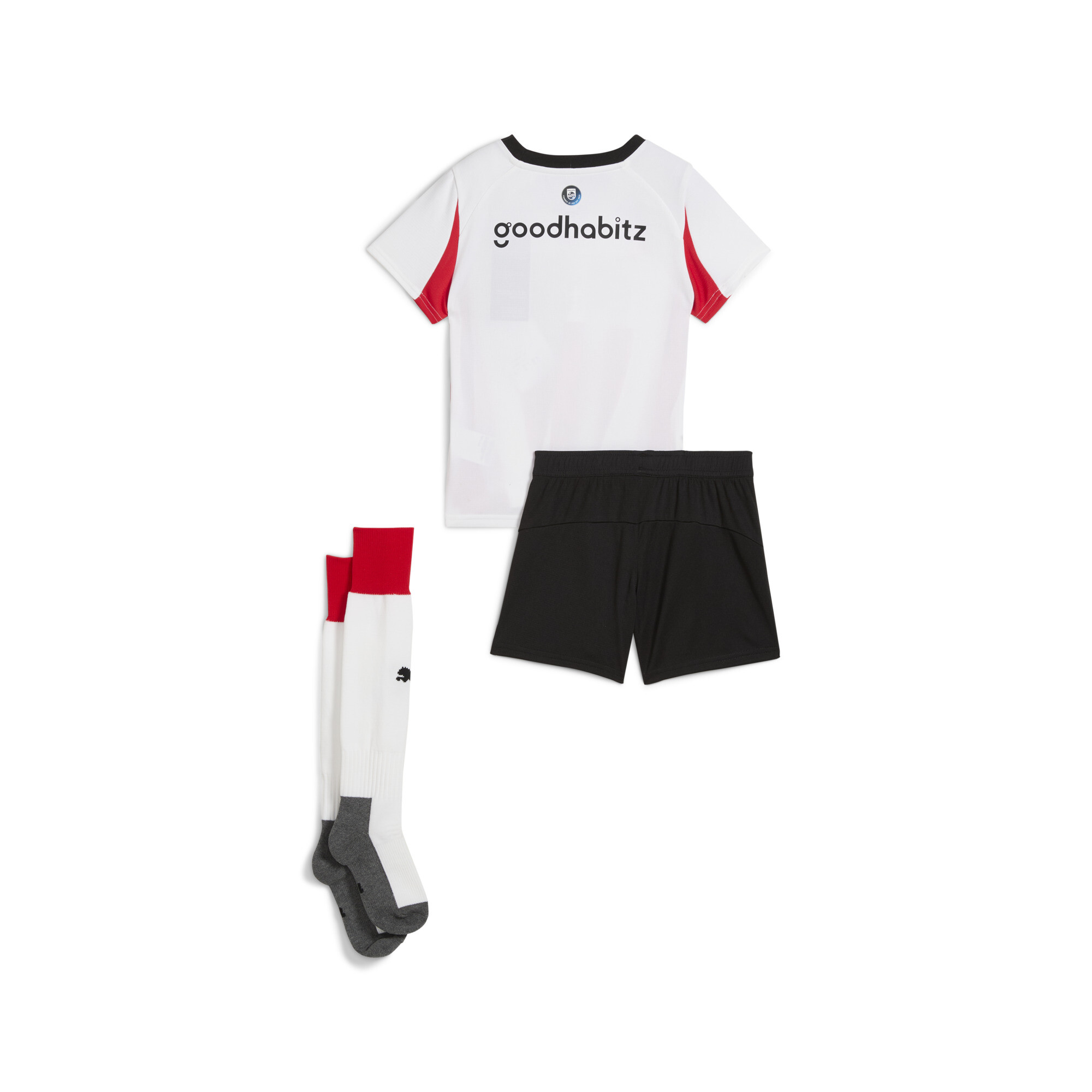 PUMA PSV Eindhoven 25/26 mini-thuistenue, Rood/Wit, Maat 2-3Y thumbnail 2