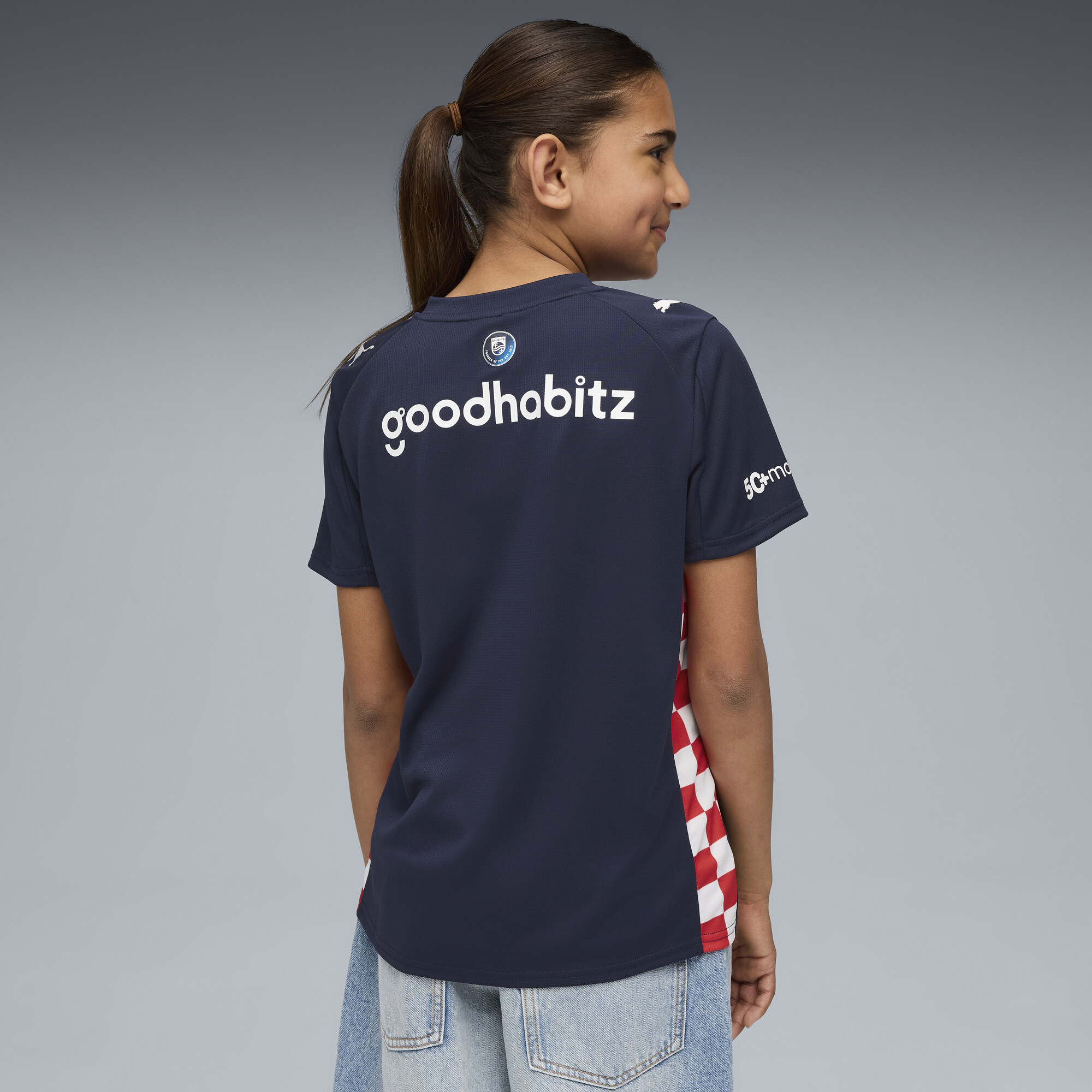 PUMA PSV Eindhoven 25/26 uitshirt, Blauw/Wit, Maat 7-8Y thumbnail 4