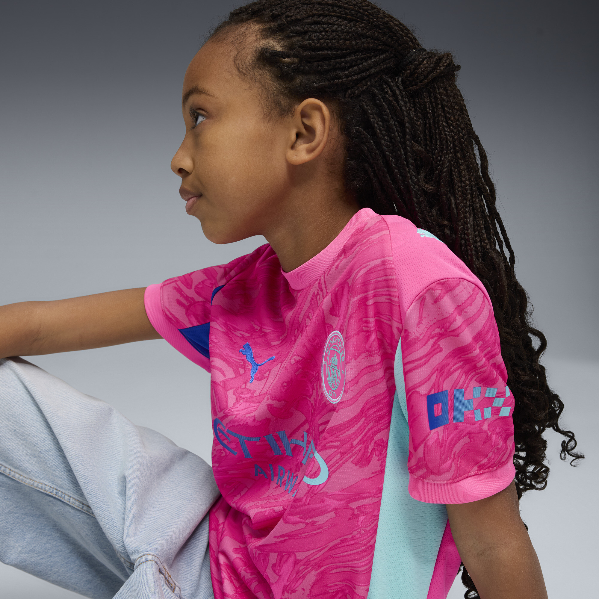 PUMA Manchester City 25/26 keepersshirt, Roze, Maat 13-14Y thumbnail 6