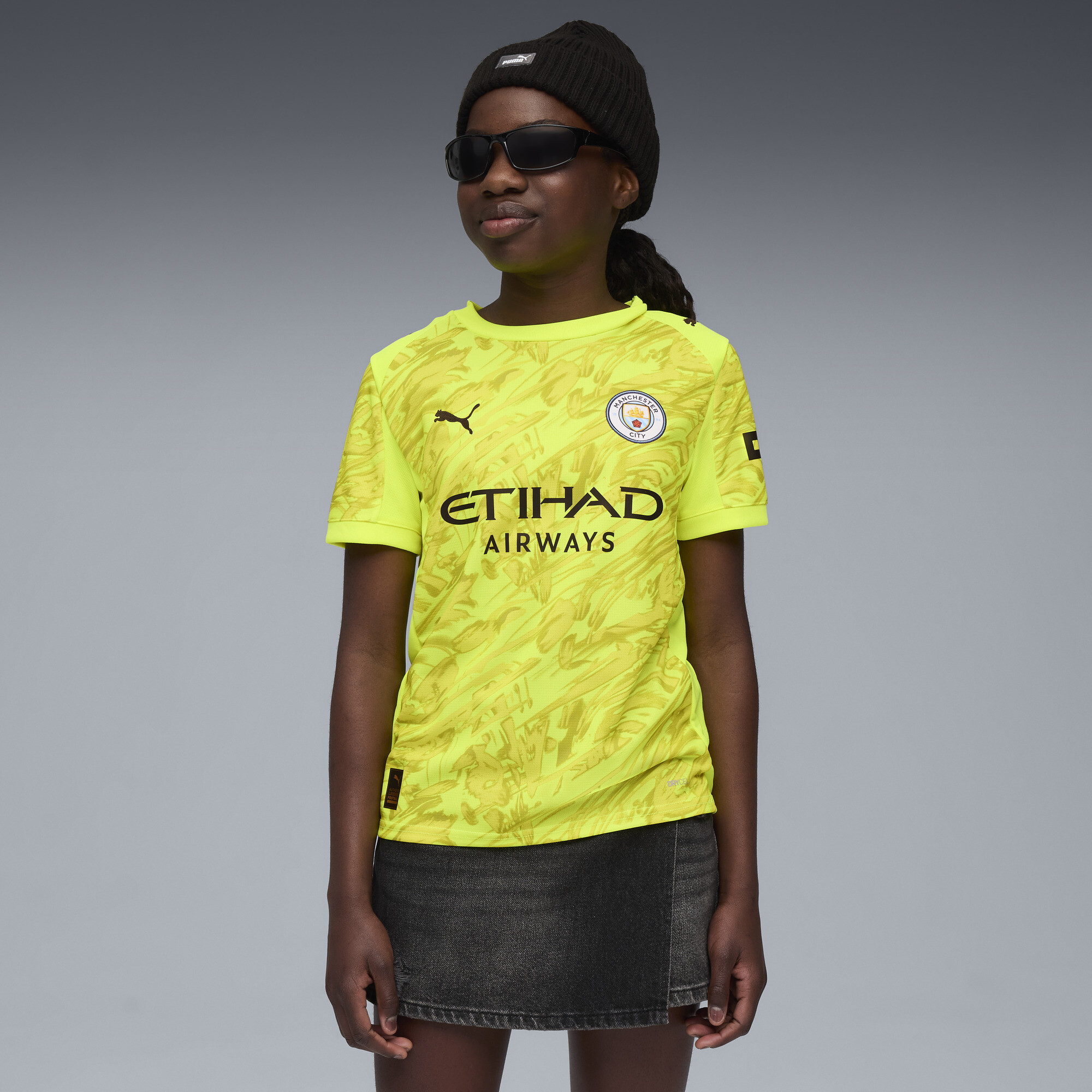 PUMA Manchester City 25/26 keepersshirt, Geel, Maat 7-8Y