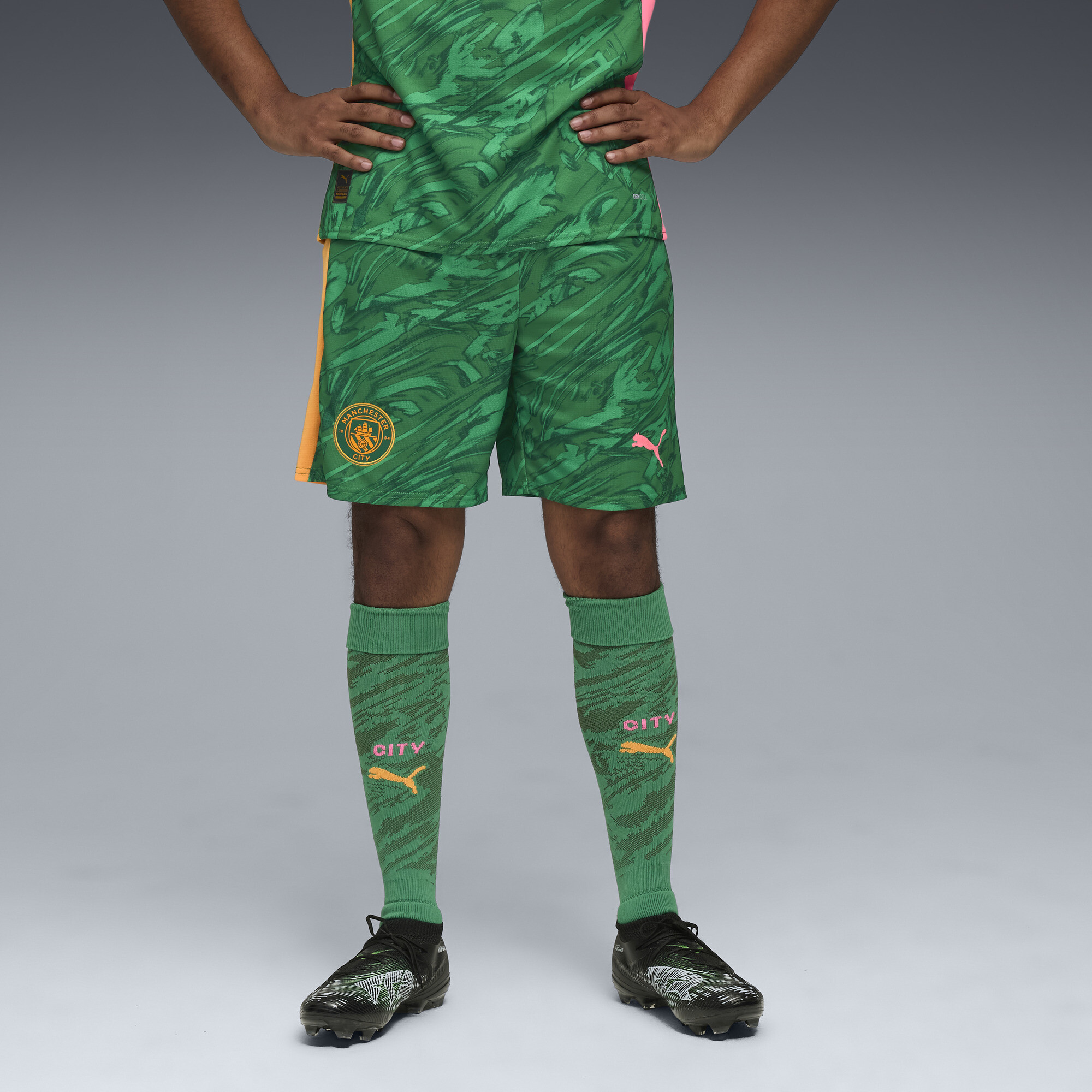 PUMA Manchester City 25/26 keepersshort voor Heren, Groen, Maat M thumbnail 6