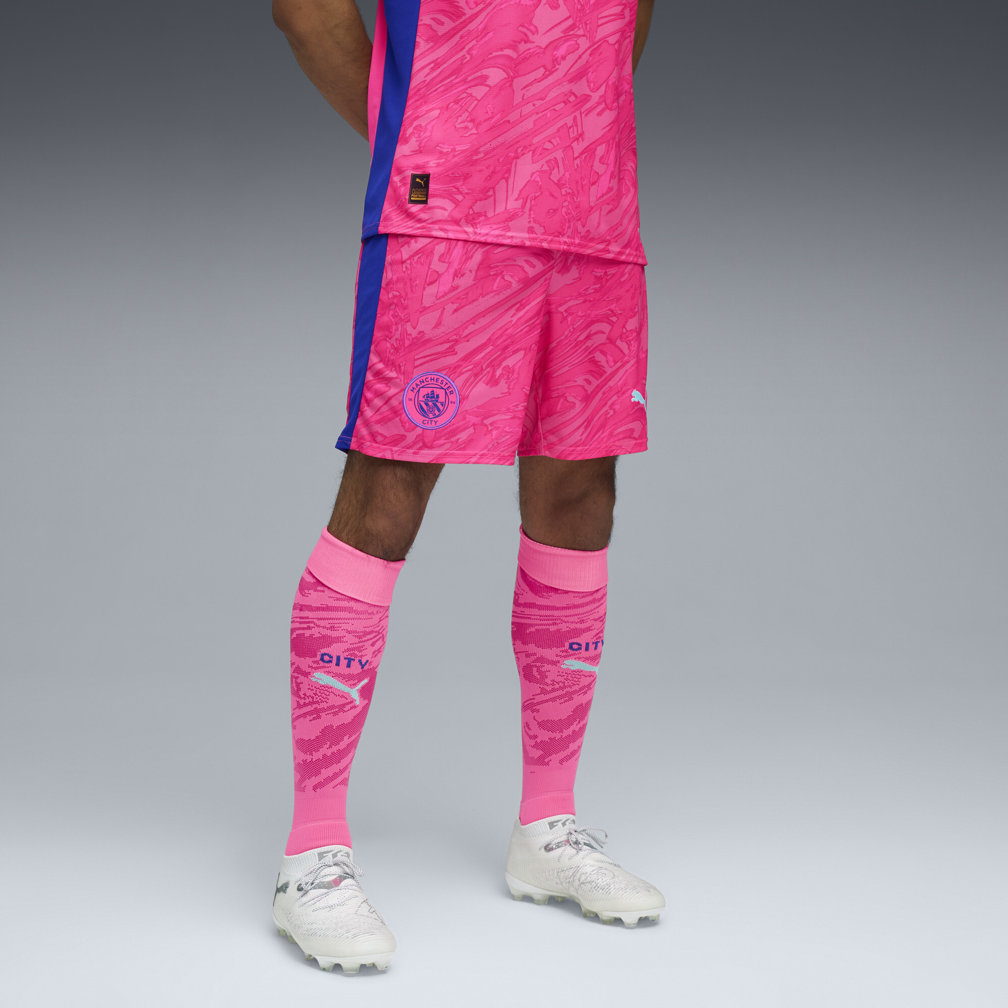 PUMA Manchester City 25/26 keepersshort voor Heren, Roze, Maat M thumbnail 6