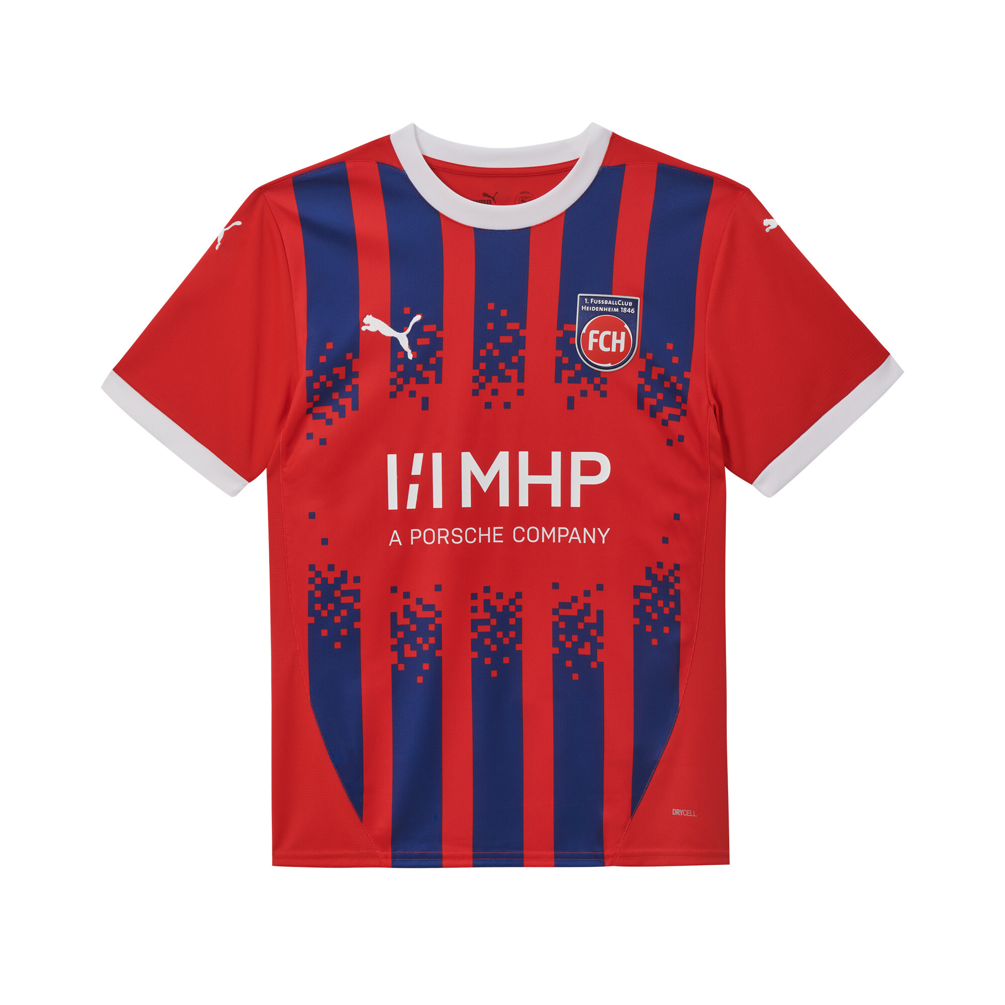 Puma FC Heidenheim 24/25 Heimtrikot Herren | Mit Print | Red/Clyde Royal | Größe: L