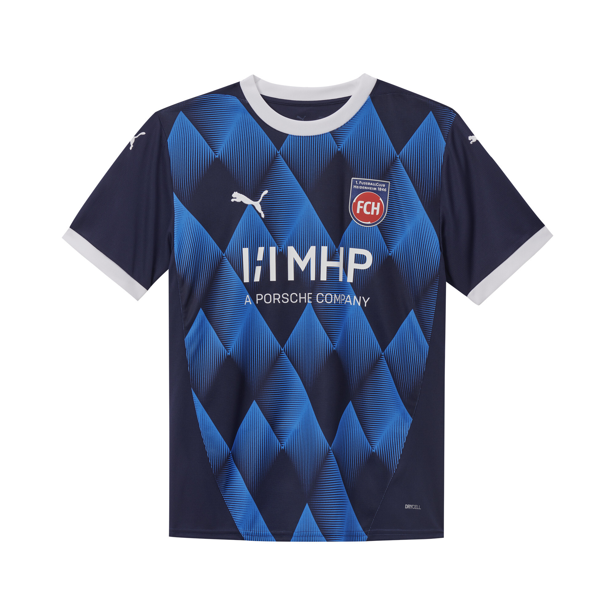 Puma FC Heidenheim 24/25 Auswärtstrikot Herren | Mit Print | Navy/Ignite Blue | Größe: XXL