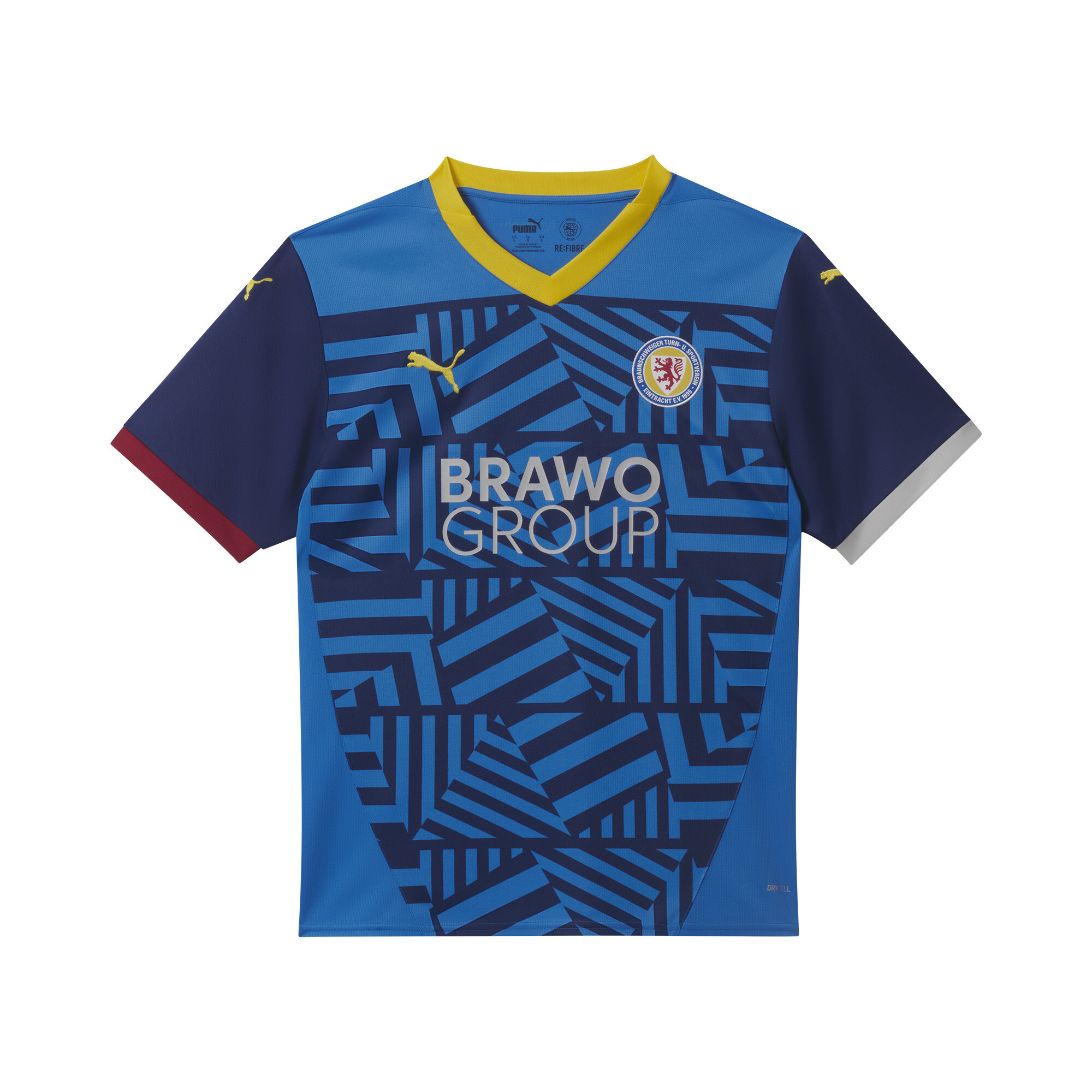 Puma Eintracht Braunschweig 24/25 Auswärtstrikot Herren | Mit Print | Ignite Blue/Clyde Royal | Größe: M