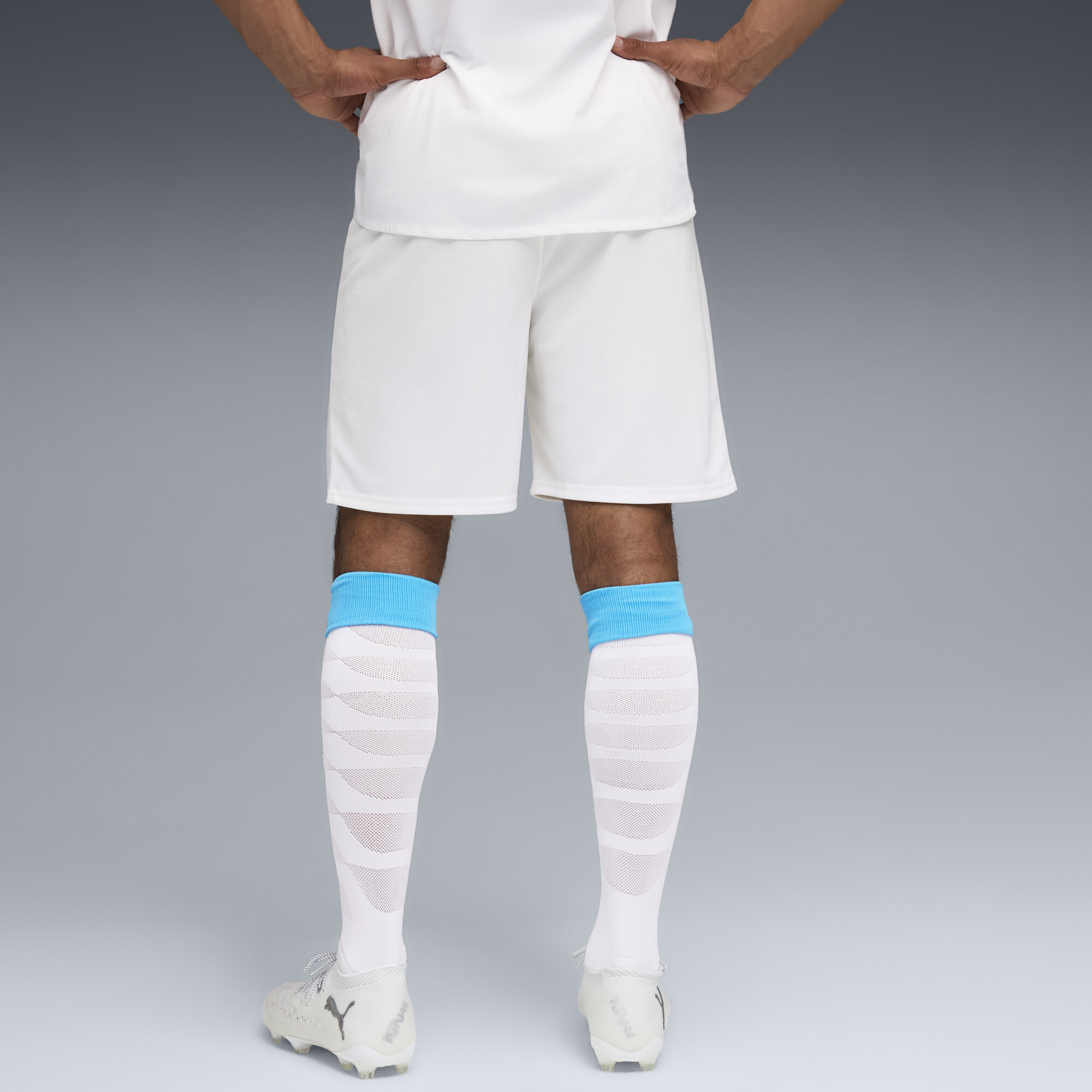 PUMA Olympique de Marseille 25/26 short voor Heren, Blauw/Wit, Maat XL thumbnail 3