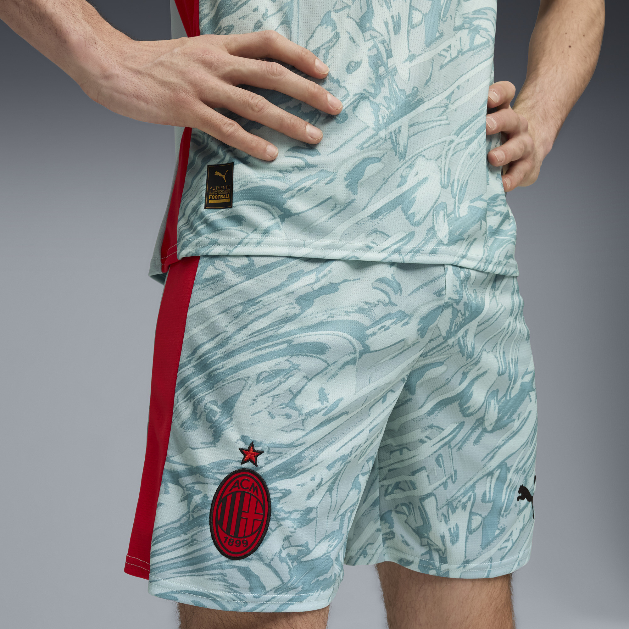 PUMA AC Milan 25/26 keepersshort voor Heren, Rood, Maat L thumbnail 5