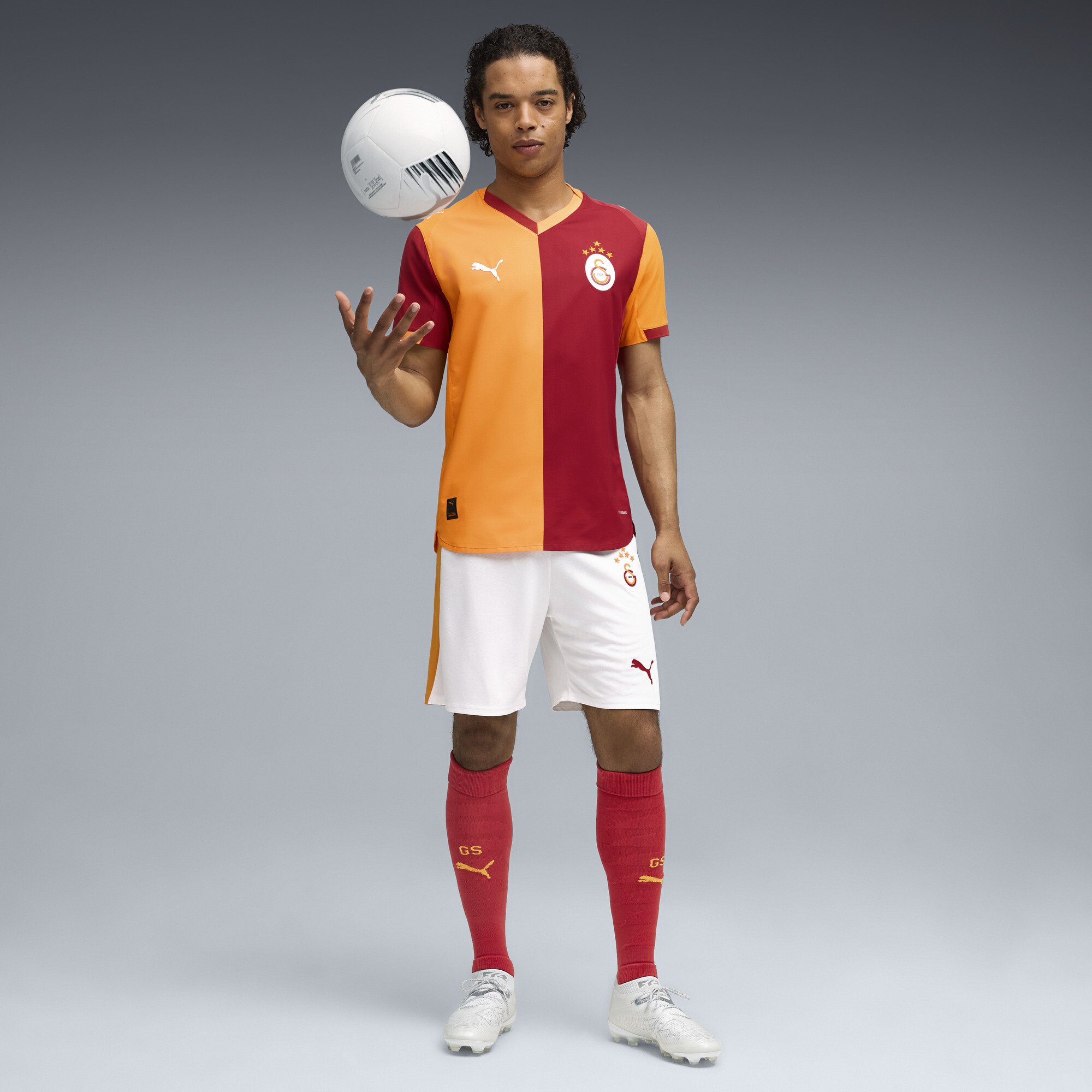 PUMA Galatasaray SK 25/26 Authentic thuisshirt voor Heren, Rood/Oranje, Maat S thumbnail 4