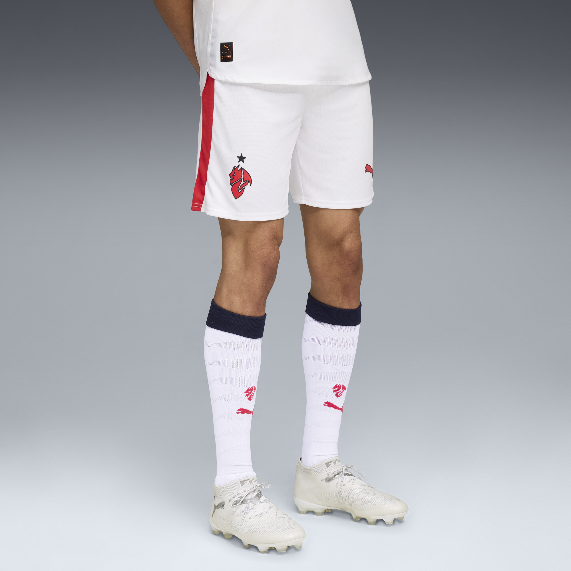 PUMA AC Milan 25/26 short voor Heren, Rood/Wit, Maat S thumbnail 6