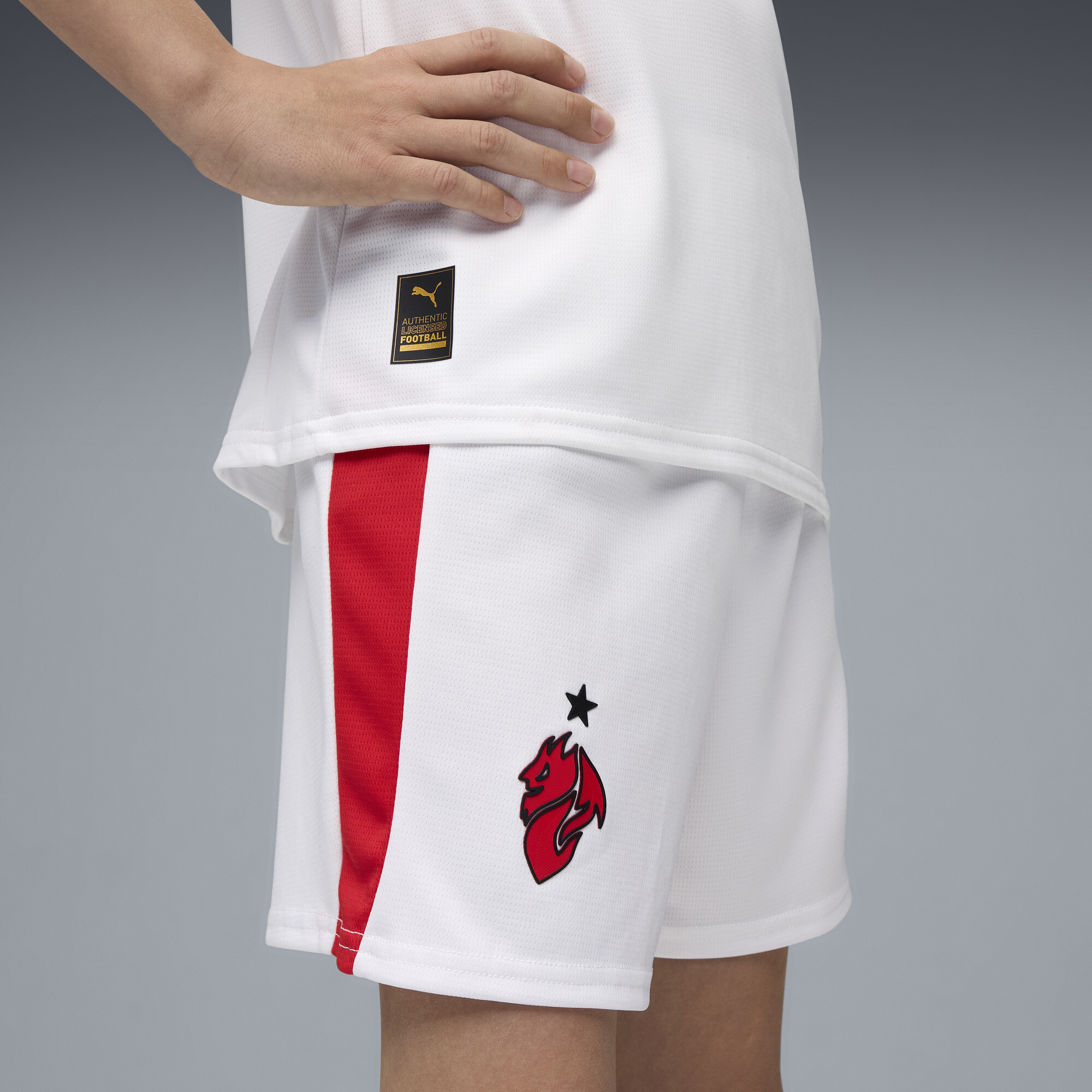 PUMA AC Milan 25/26 short, Rood/Wit, Maat 9-10Y thumbnail 6