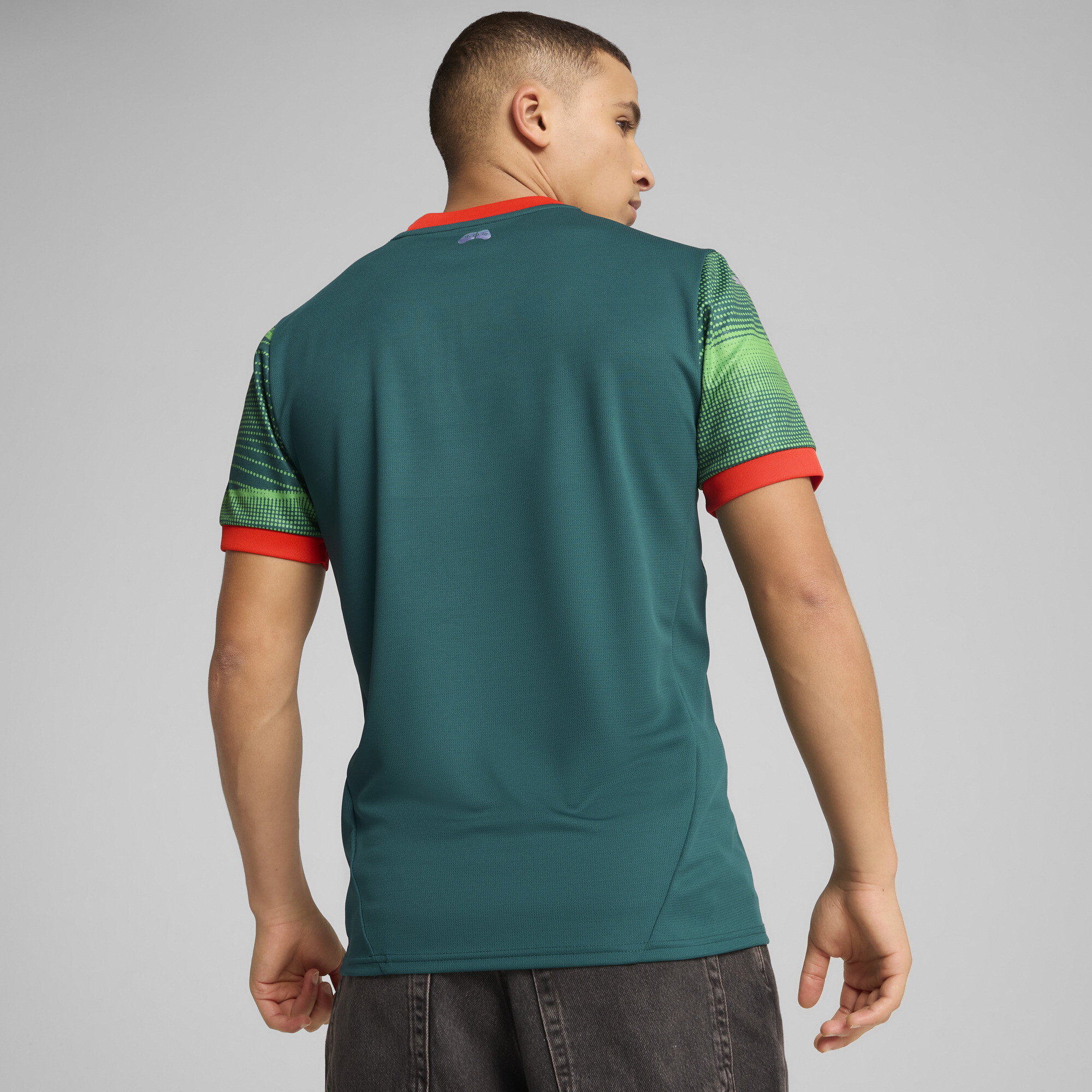 PUMA Portugal Esportsshirt voor Heren, Groen, Maat L thumbnail 5