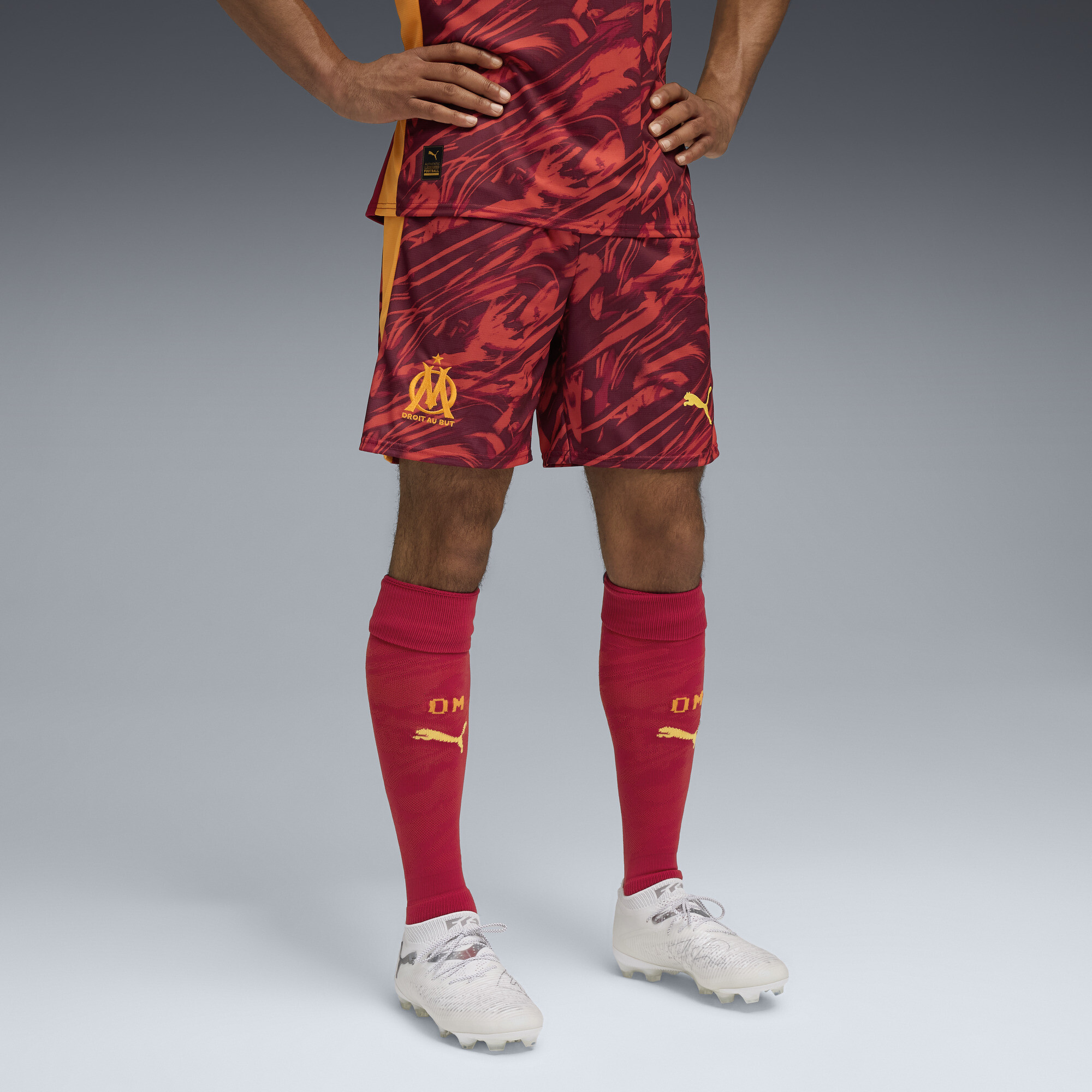 PUMA Olympique de Marseille 25/26 keepersshort voor Heren, Geel, Maat XS thumbnail 4