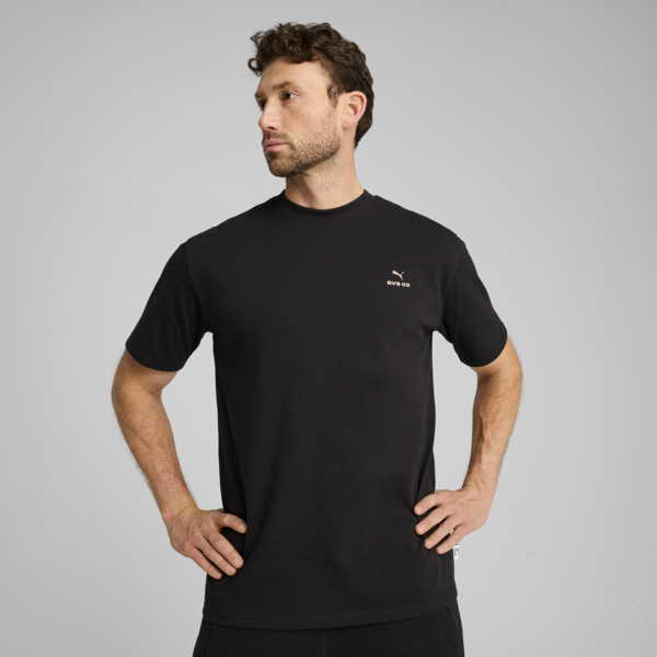 Borussia Dortmund MMQ Tee Men, PUMA Black-Granola, large-ZAF