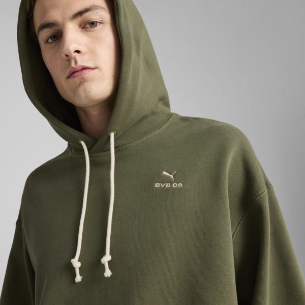 Borussia Dortmund MMQ Hoodie Men, Green Moss, large-ZAF