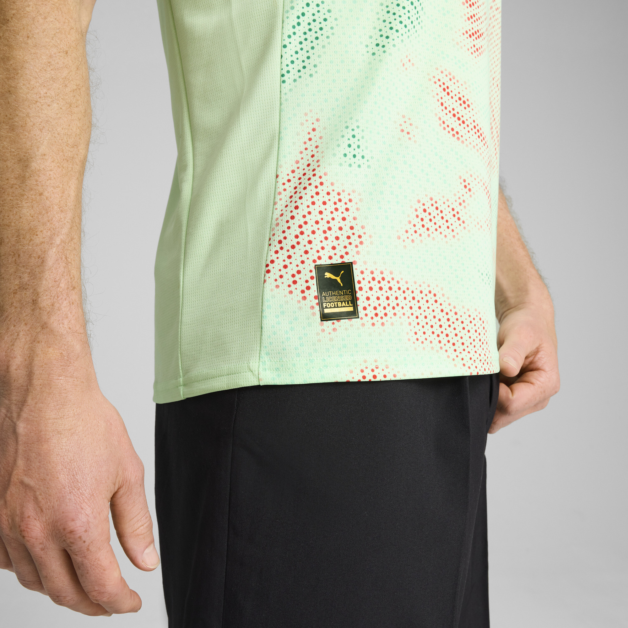 PUMA Portugal Dames 2025 uitshirt voor Heren, Zwart