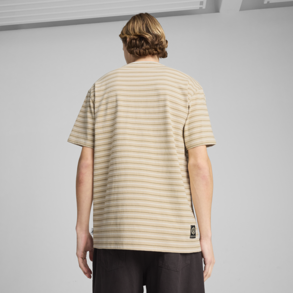 Camiseta de rayas Borussia Dortmund MMQ para hombre, Granola-Alpine Snow, large-ARG