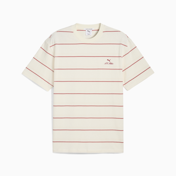 AC Milan MMQ Striped Tee Men, Warm White-Club Red, large-ZAF
