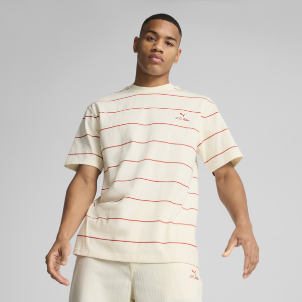AC Milan MMQ Striped Tee Men, Warm White-Club Red, large-ZAF