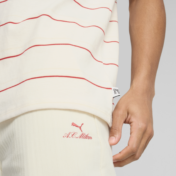 AC Milan MMQ Striped Tee Men, Warm White-Club Red, large-ZAF