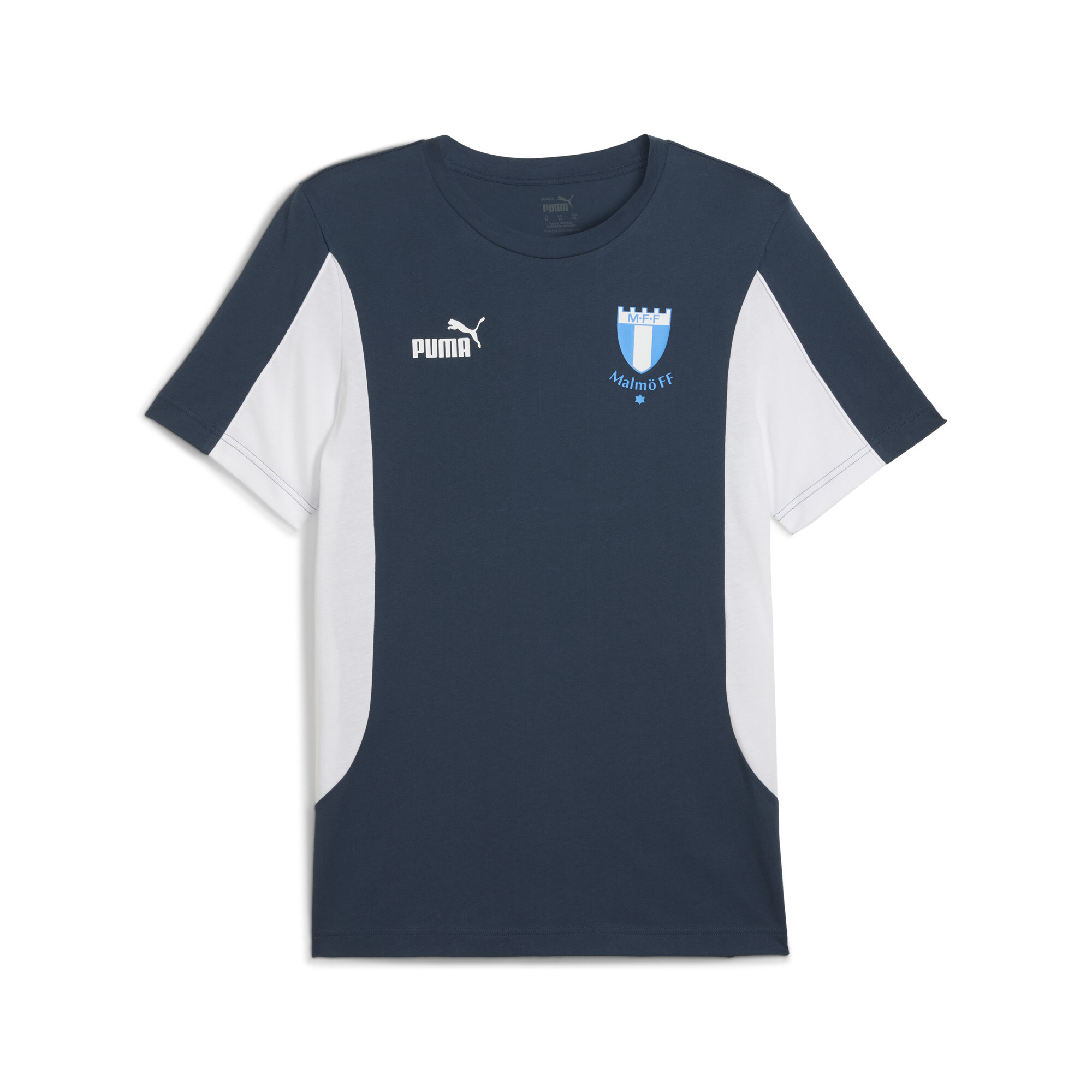 Puma Malmö FF ftblARCHIVE T-Shirt Herren | Mit Plain | Dark Night/White | Größe: M