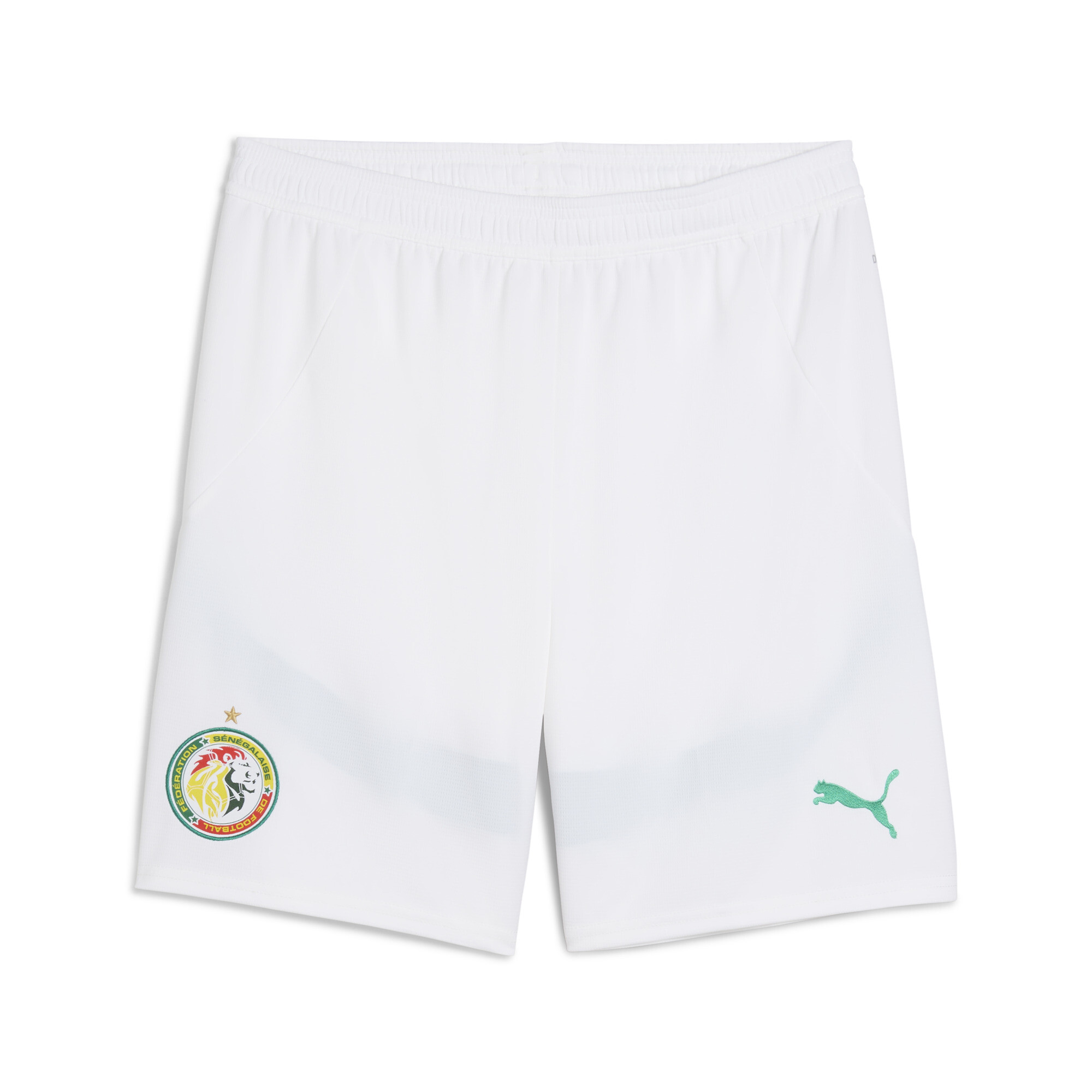 PUMA Senegal 2025 short voor Heren, Groen/Wit, Maat S thumbnail 3