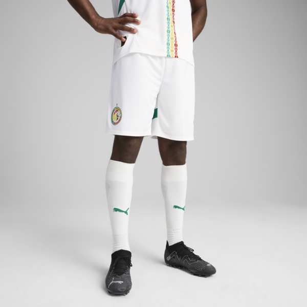 Shorts Senegal 2025 para hombre, PUMA White-Sport Green, large-ARG
