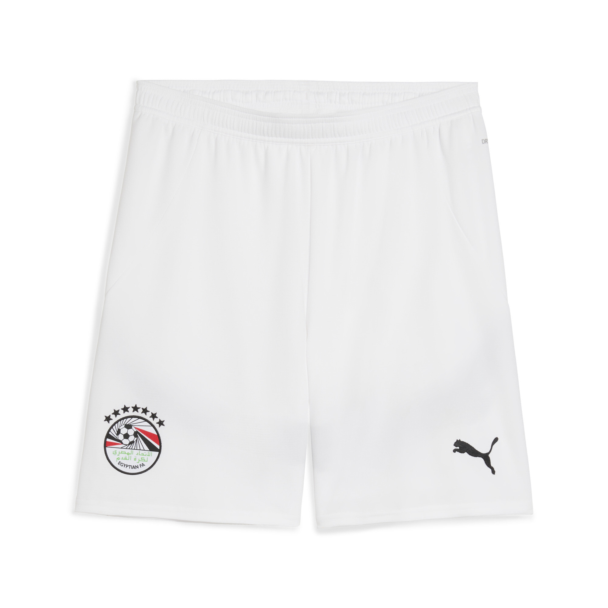 Puma Ägypten 2025 Shorts Herren | Mit Color Blocking | White/Black | Größe: XL