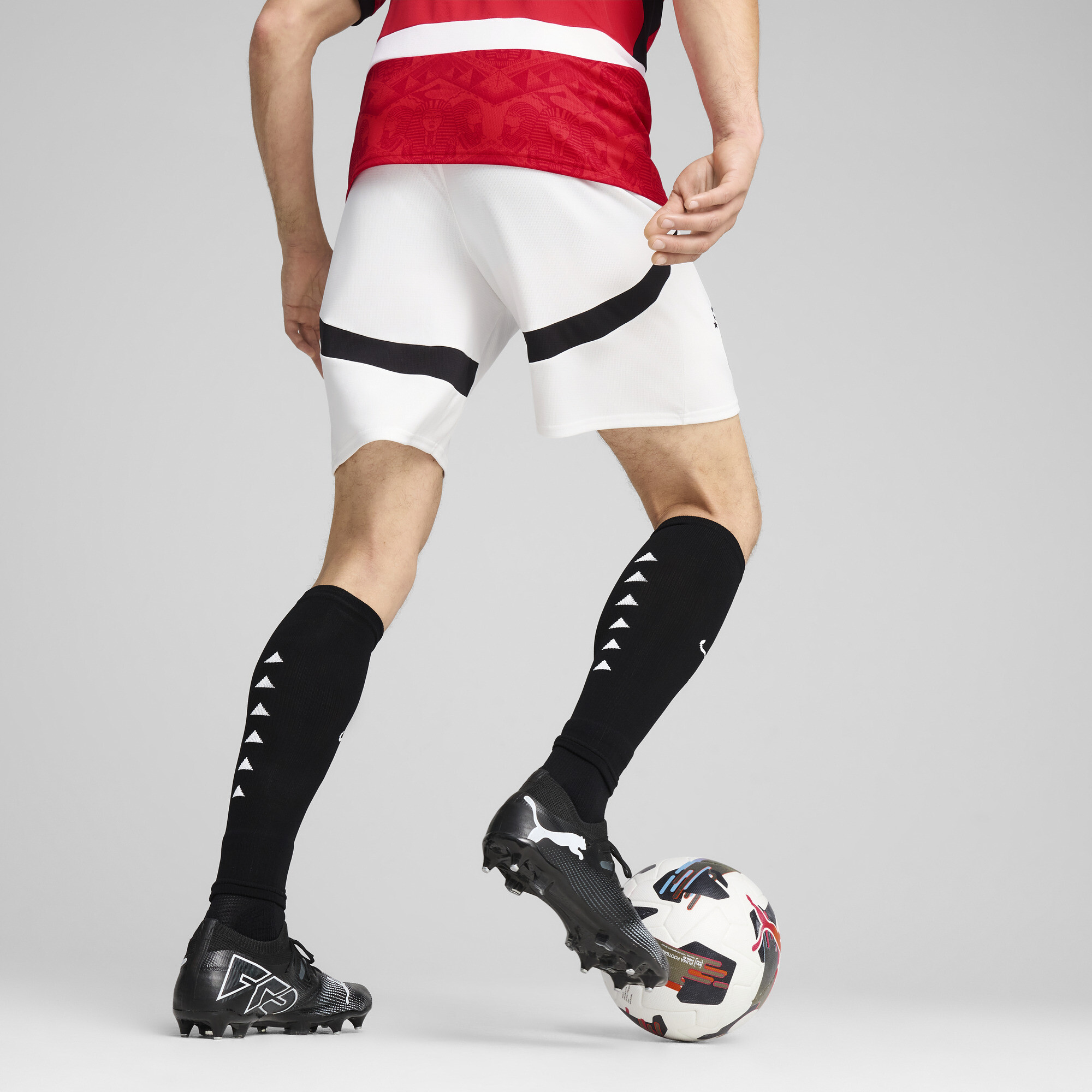 PUMA Egypte 2025 short voor Heren, Zwart/Wit, Maat XXL thumbnail 3