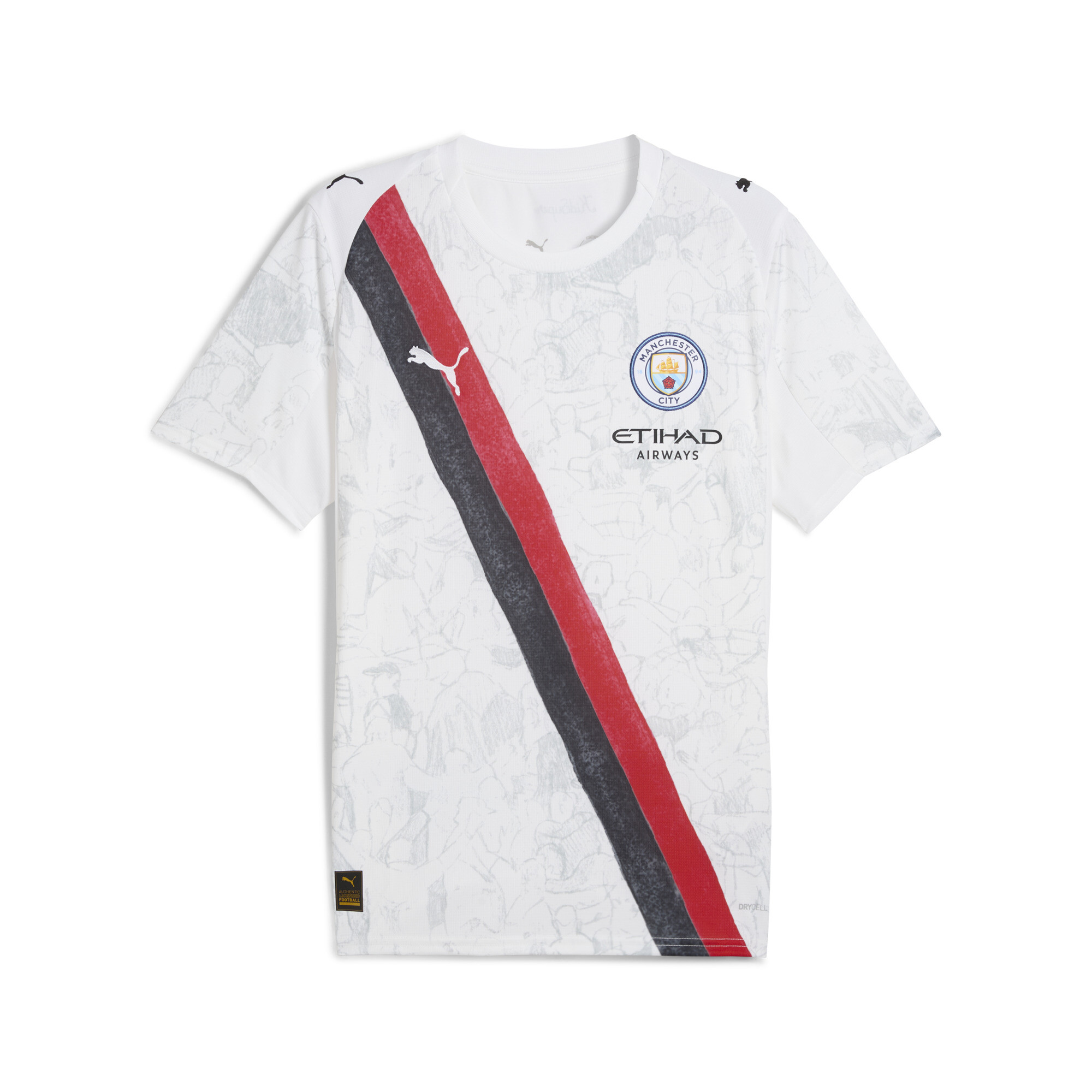 Puma KIDSUPER x MANCHESTER CITY Trikot Herren | Mit Print | White/Black | Größe: M