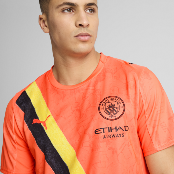 KIDSUPER x MANCHESTER CITY Jersey Men, Neon Sun-PUMA Black, large-ZAF