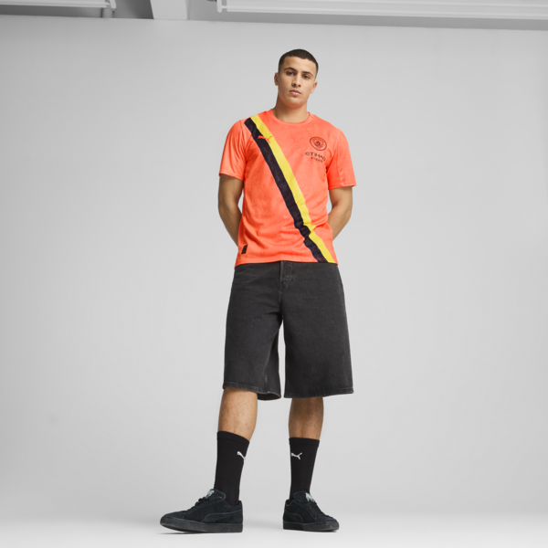 KIDSUPER x MANCHESTER CITY Jersey Men, Neon Sun-PUMA Black, large-ZAF
