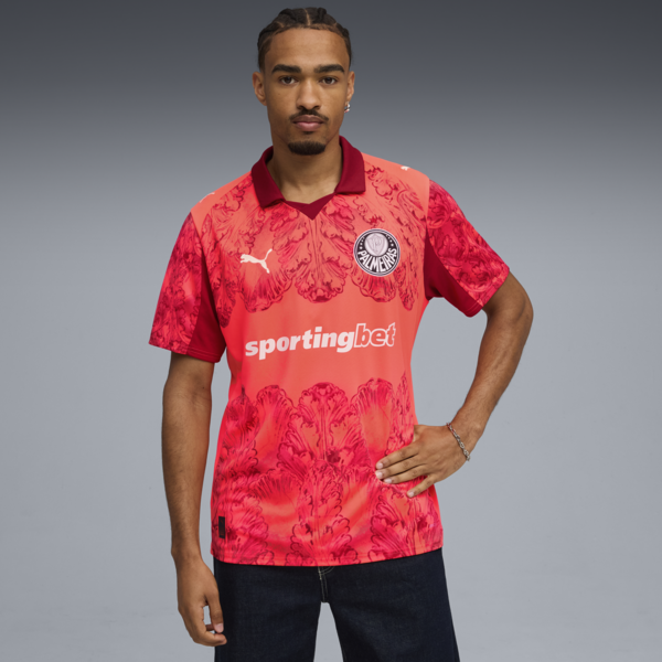 Jersey KIDSUPER x SE PALMEIRAS para hombre, Glowing Red-Dark Crimson, large-MEX