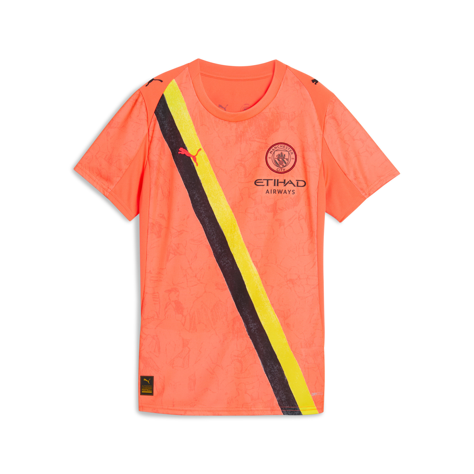 Puma KIDSUPER x MANCHESTER CITY Trikot Damen | Mit Print | Neon Sun/Black | Größe: S