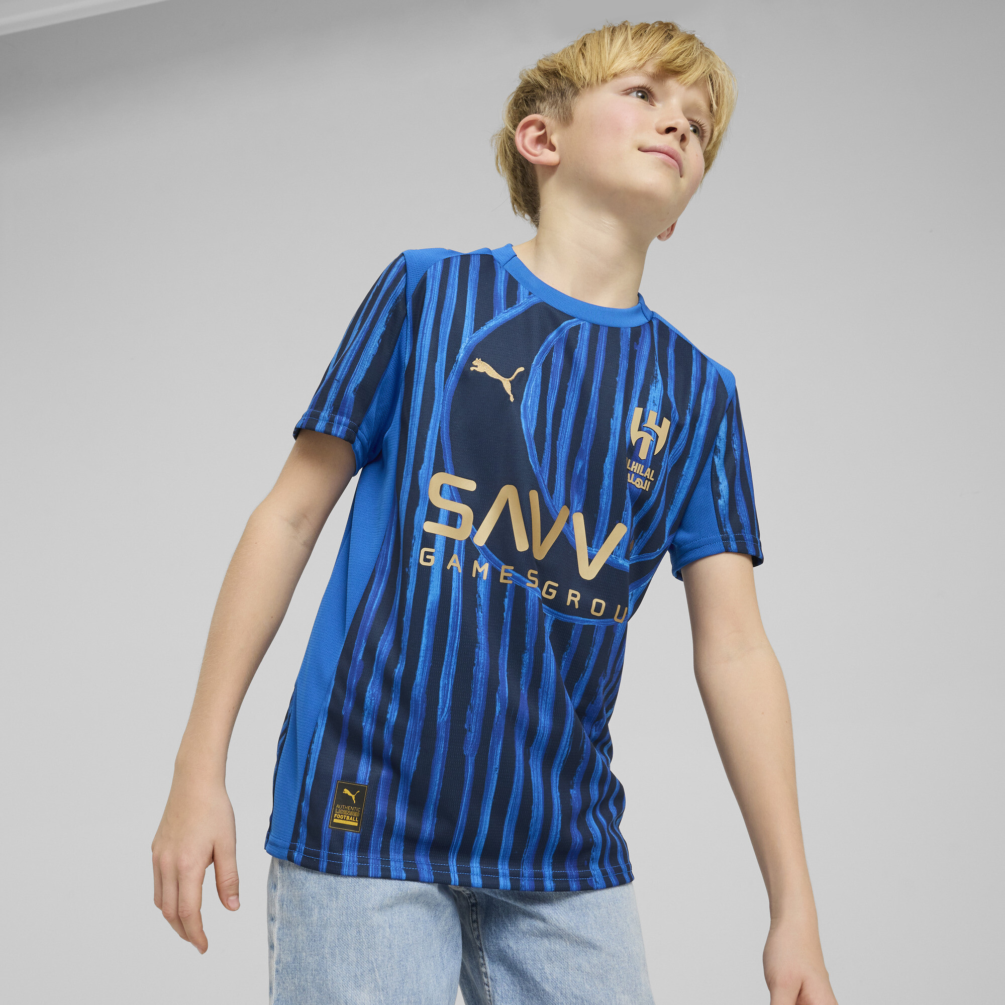 Puma KIDSUPER x AL-HILAL SFC Trikot Teenager Für Für Kinder | Mit Print | Blue Intense/Club Navy | Größe: 11-12Y