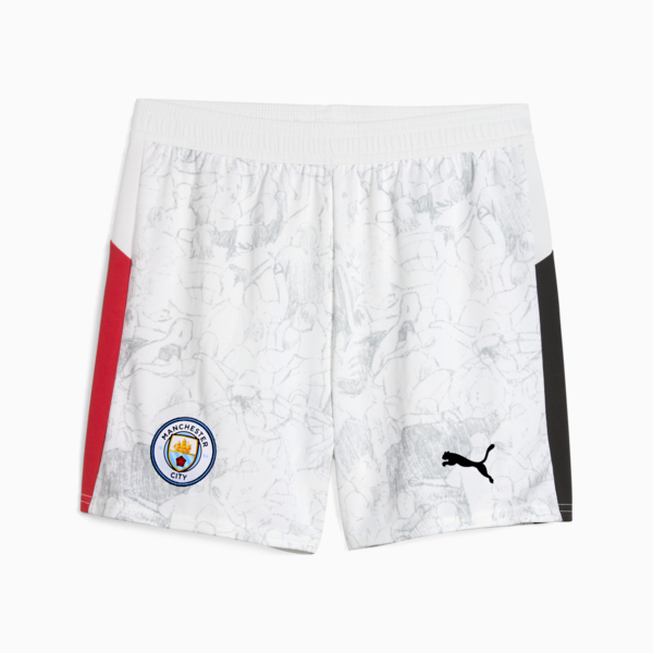 Shorts KID SUPER x MANCHESTER CITY juveniles, PUMA White-PUMA Black, large-ARG