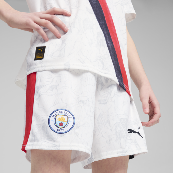 Shorts KID SUPER x MANCHESTER CITY juveniles, PUMA White-PUMA Black, large-ARG