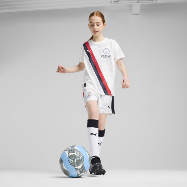 Shorts KID SUPER x MANCHESTER CITY juveniles, PUMA White-PUMA Black, large-ARG