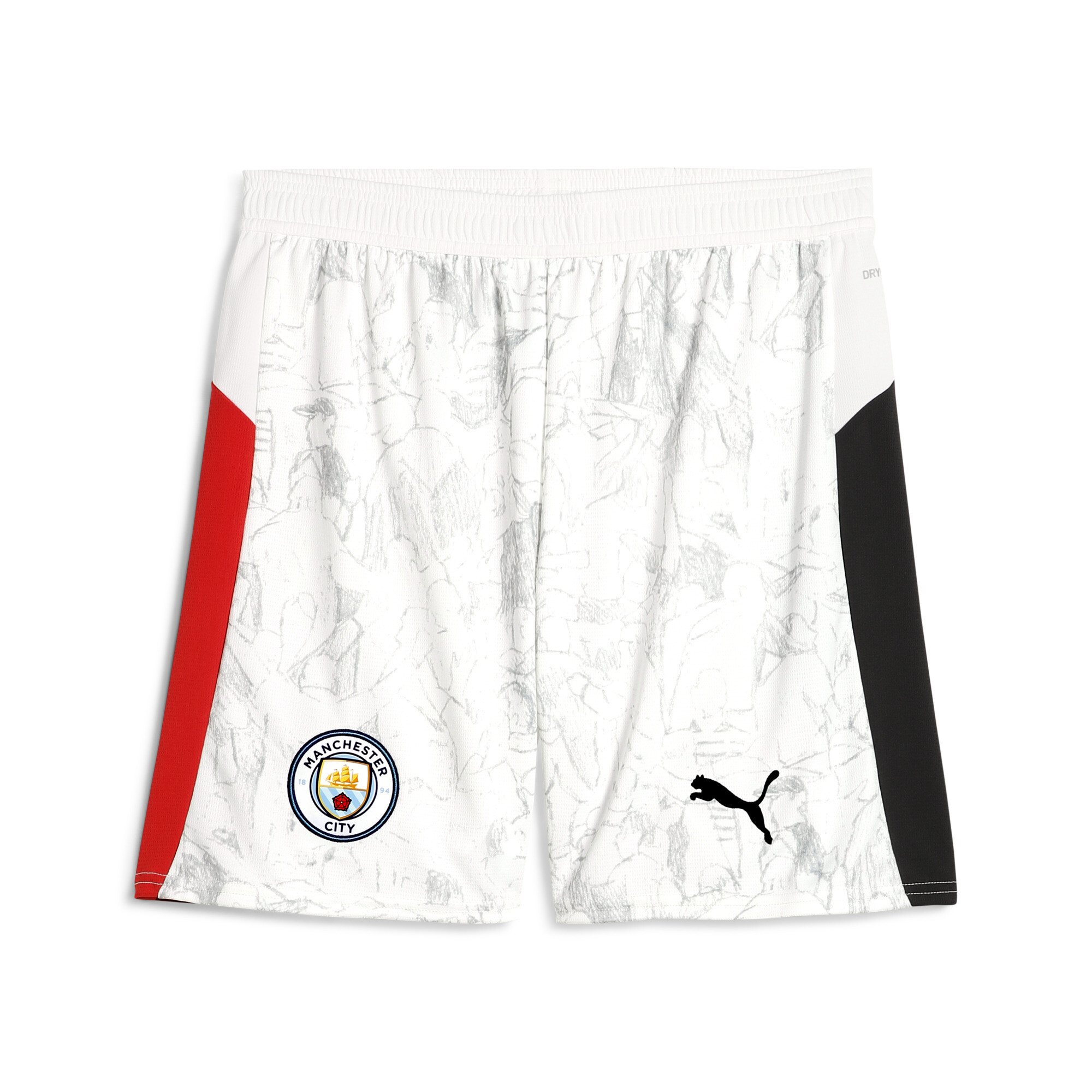 Puma KIDSUPER x MANCHESTER CITY Shorts Herren | Mit Print | White/Black | Größe: M